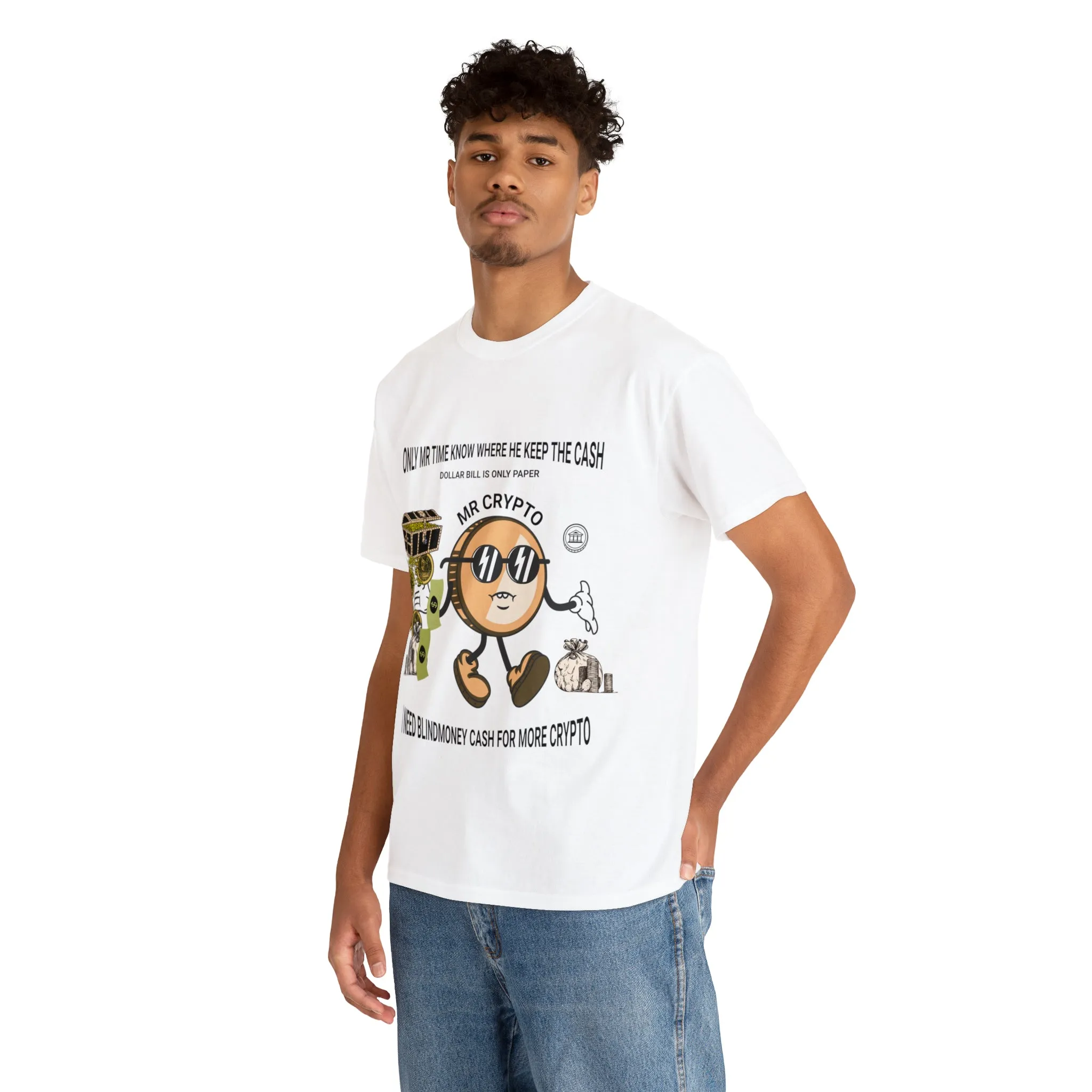 Unisex Heavy Cotton Tee  MR CRYPTO