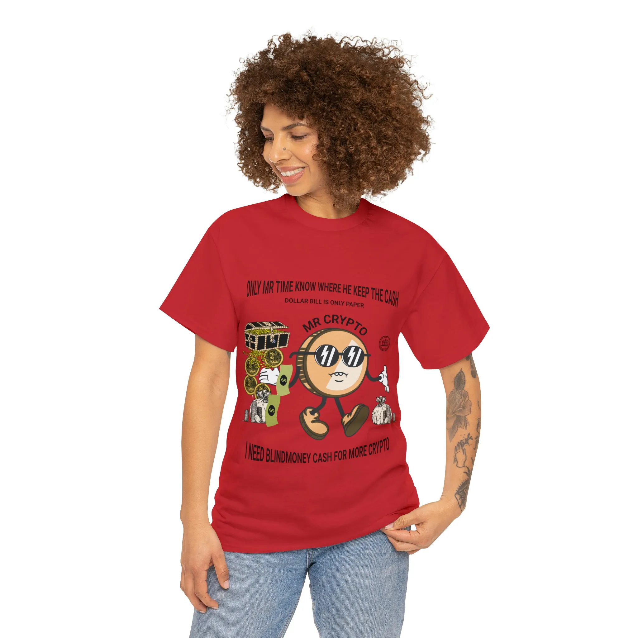 Unisex Heavy Cotton Tee  MR CRYPTO