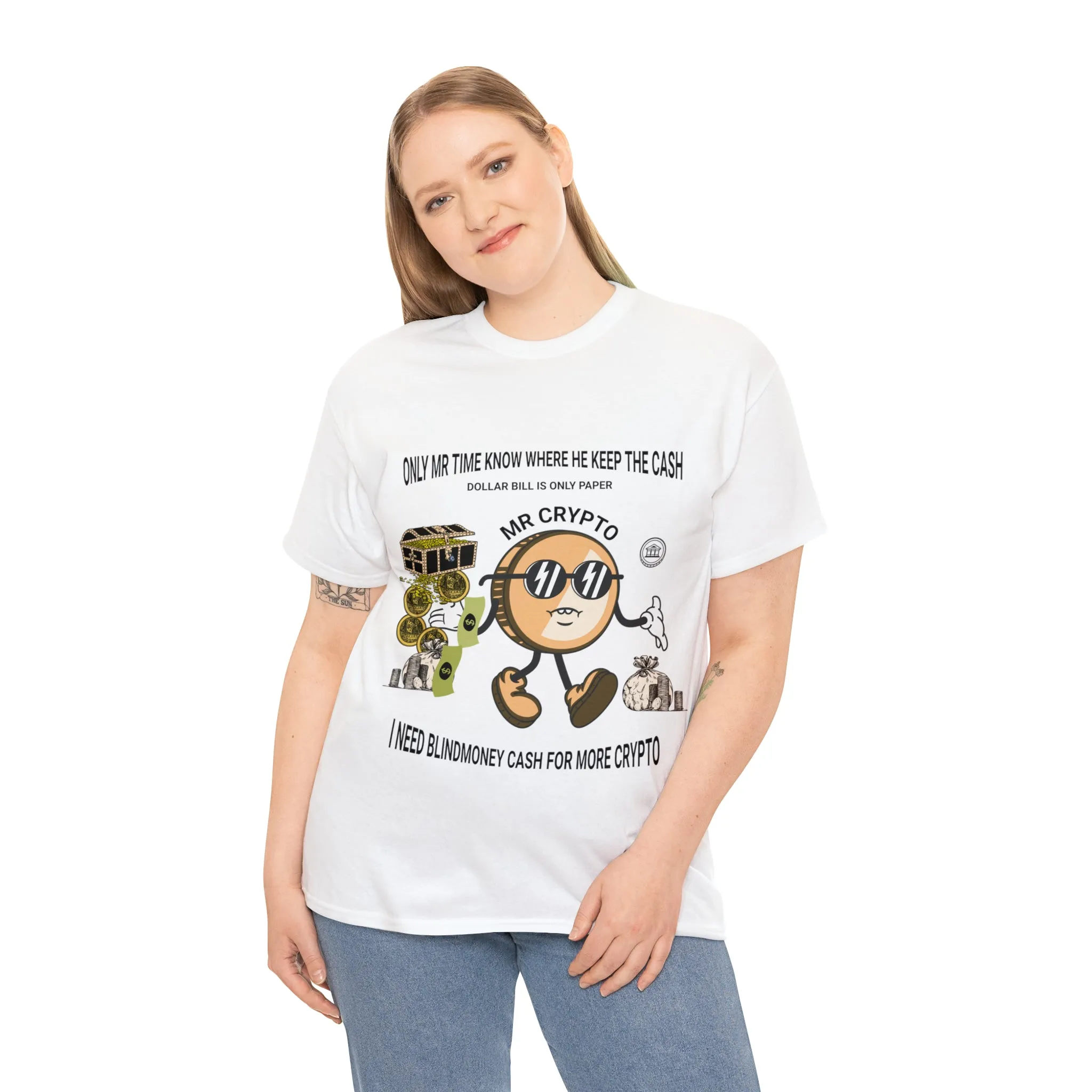 Unisex Heavy Cotton Tee  MR CRYPTO