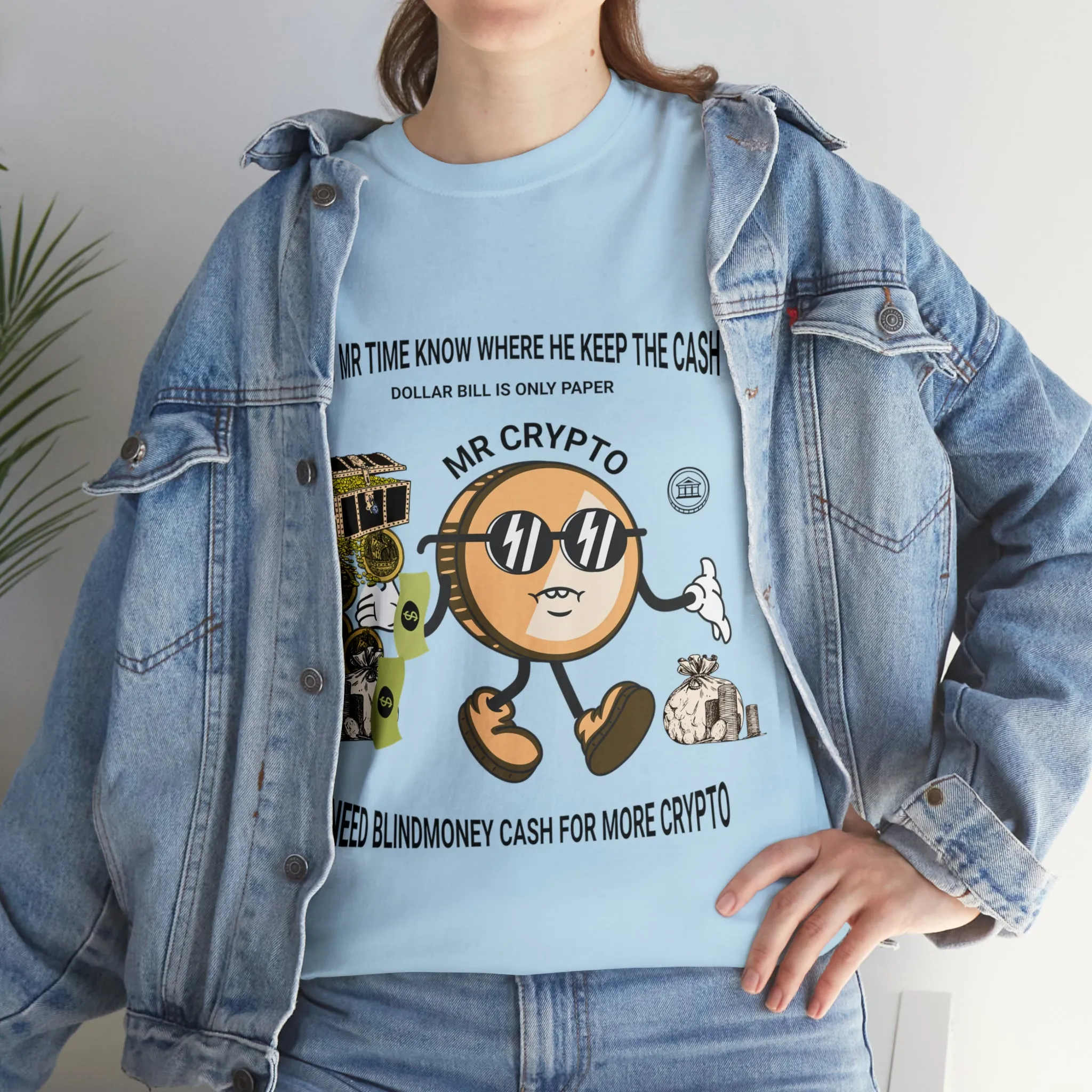 Unisex Heavy Cotton Tee  MR CRYPTO