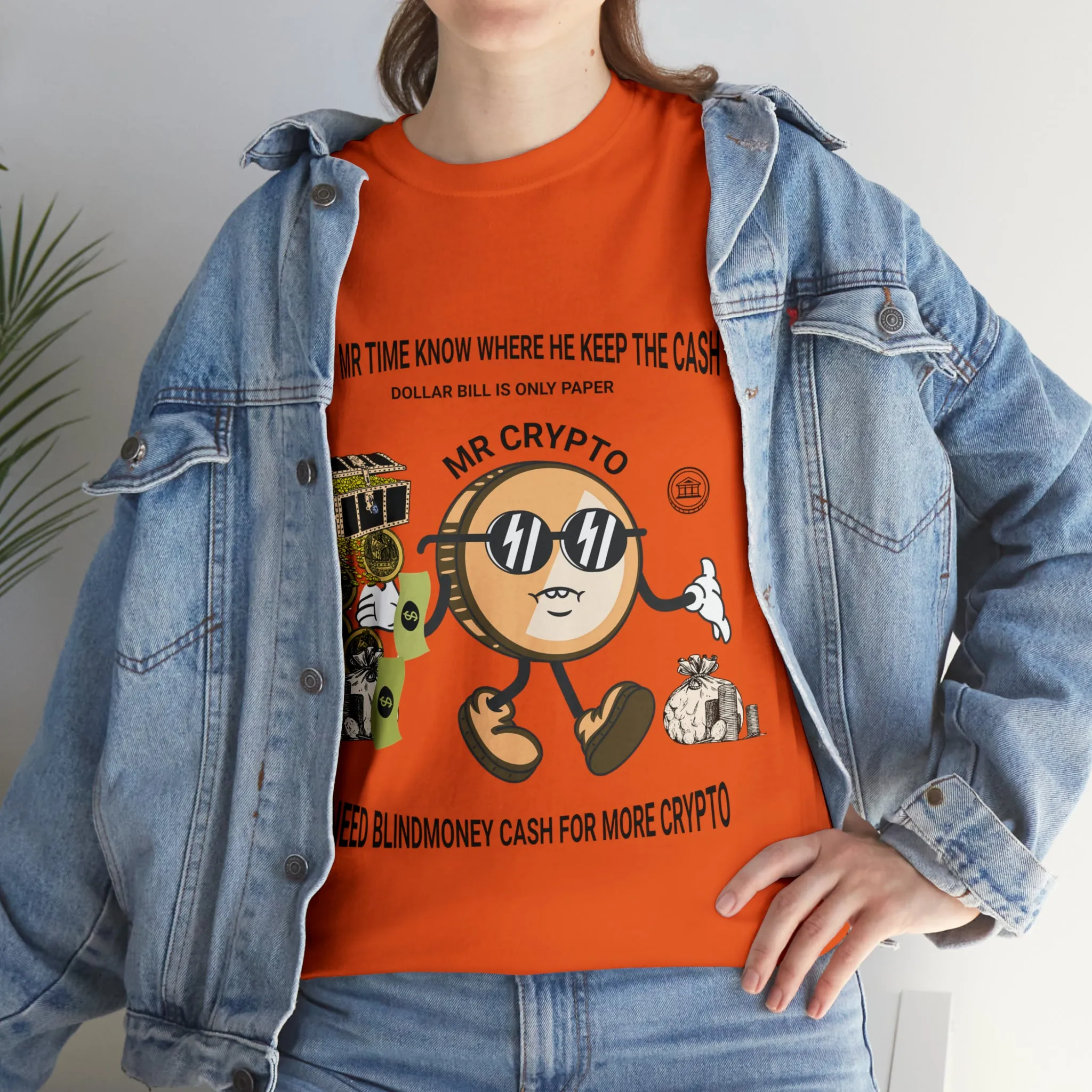 Unisex Heavy Cotton Tee  MR CRYPTO