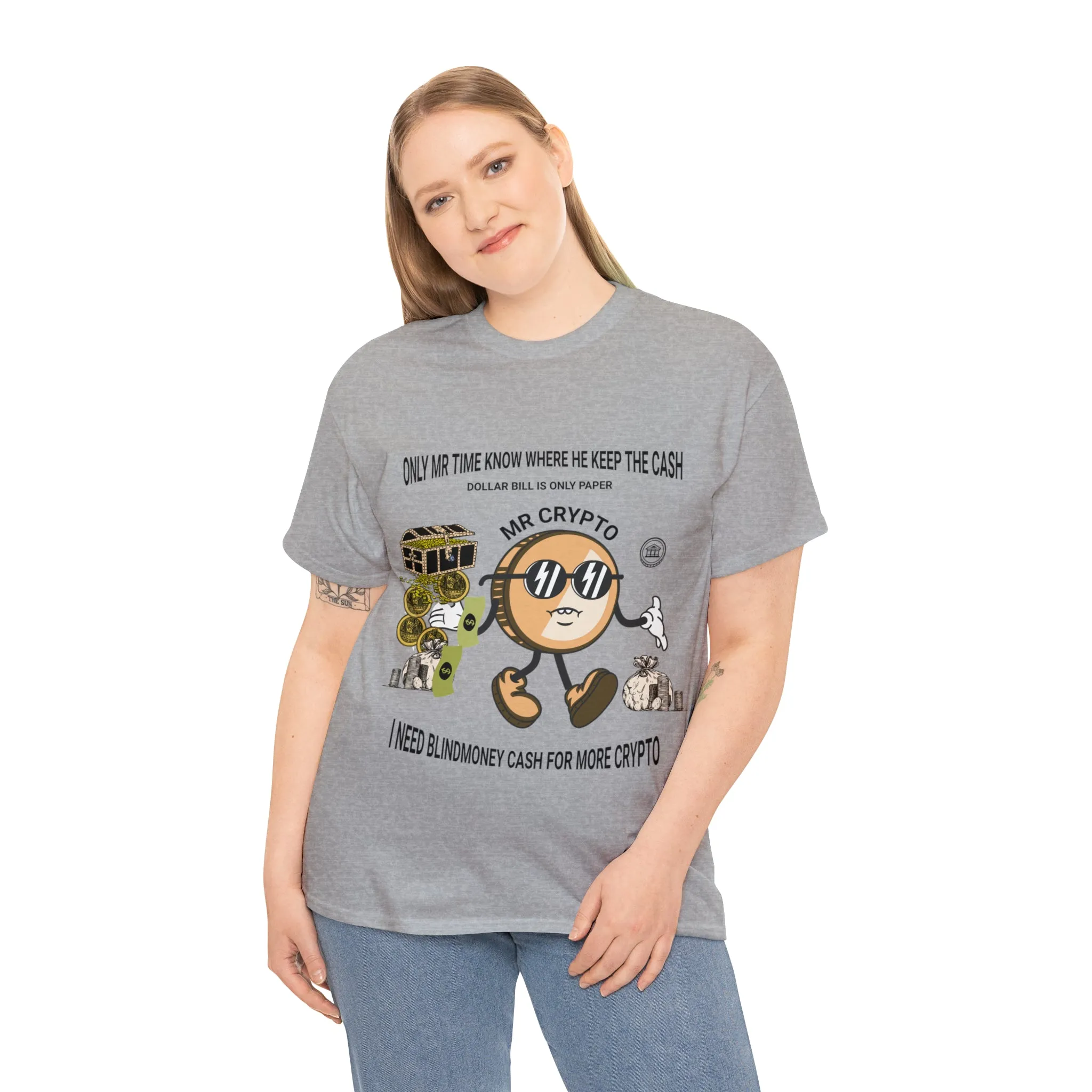 Unisex Heavy Cotton Tee  MR CRYPTO