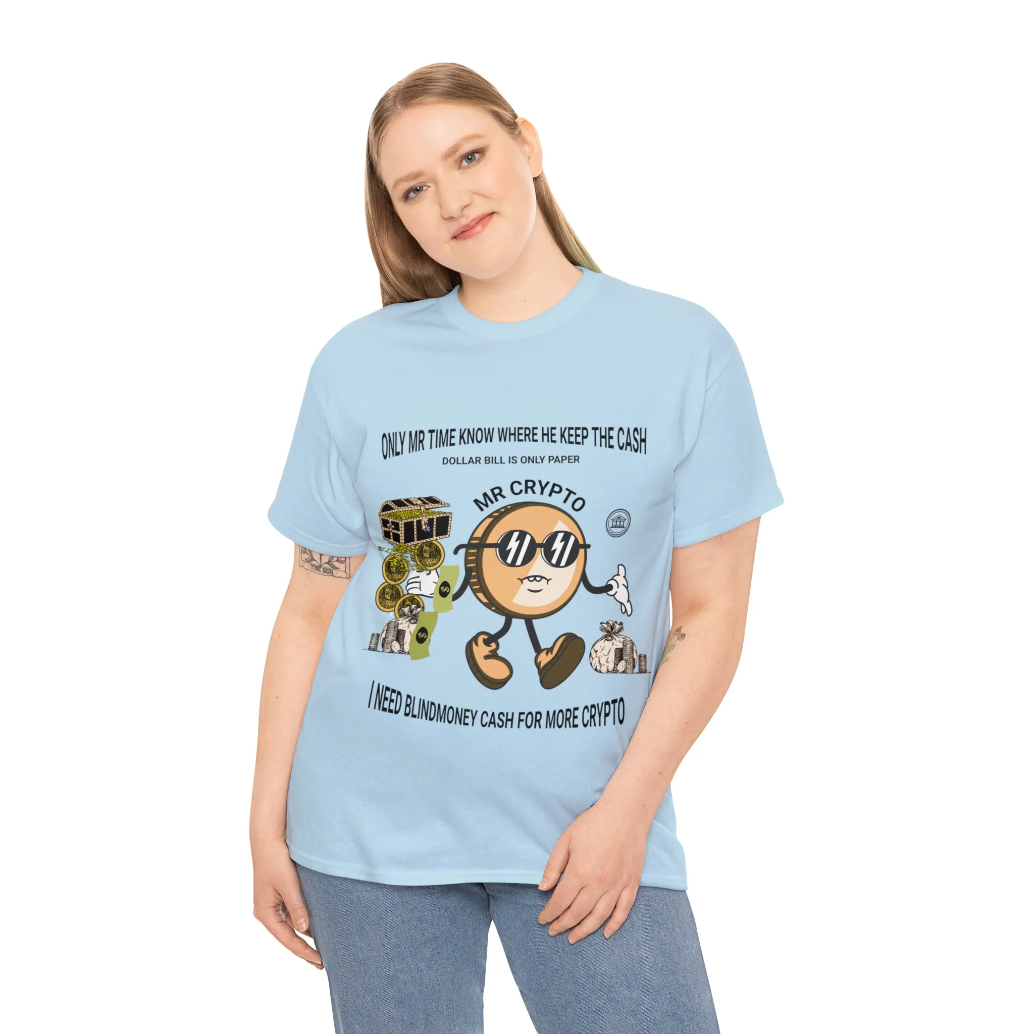 Unisex Heavy Cotton Tee  MR CRYPTO
