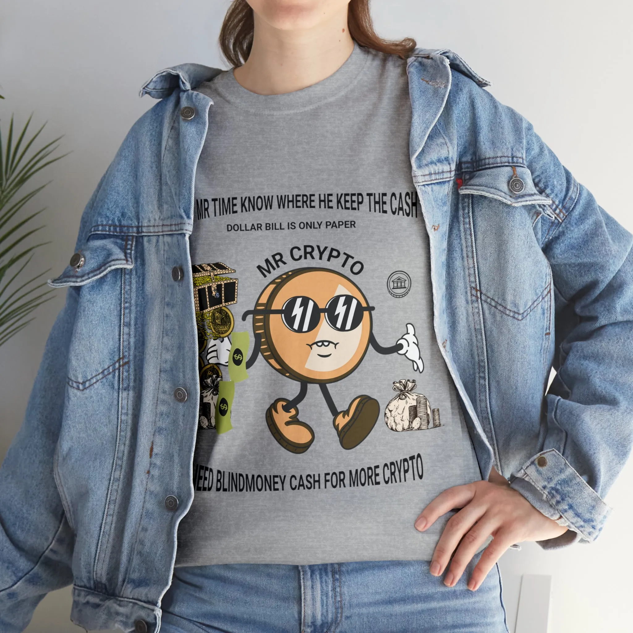 Unisex Heavy Cotton Tee  MR CRYPTO