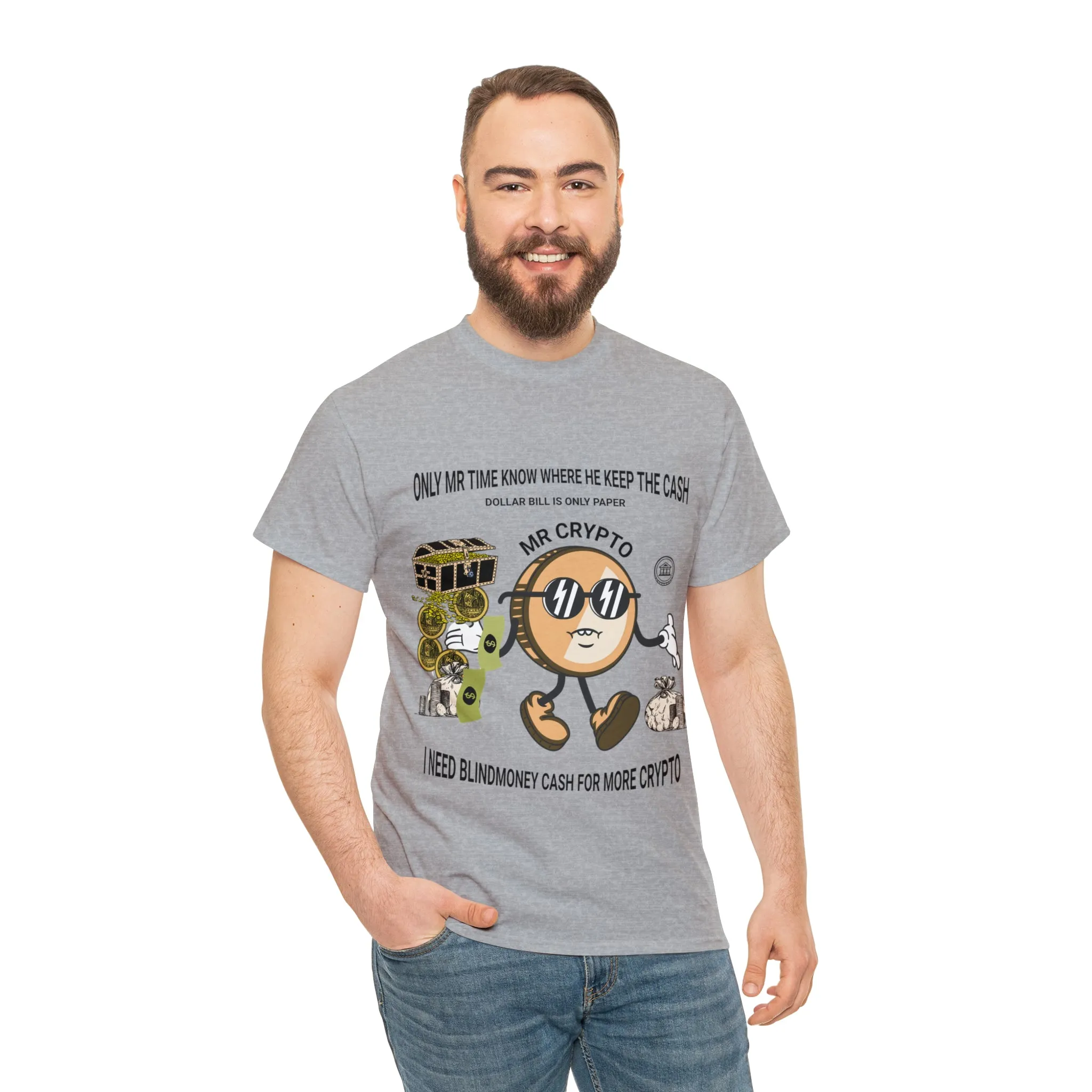 Unisex Heavy Cotton Tee  MR CRYPTO