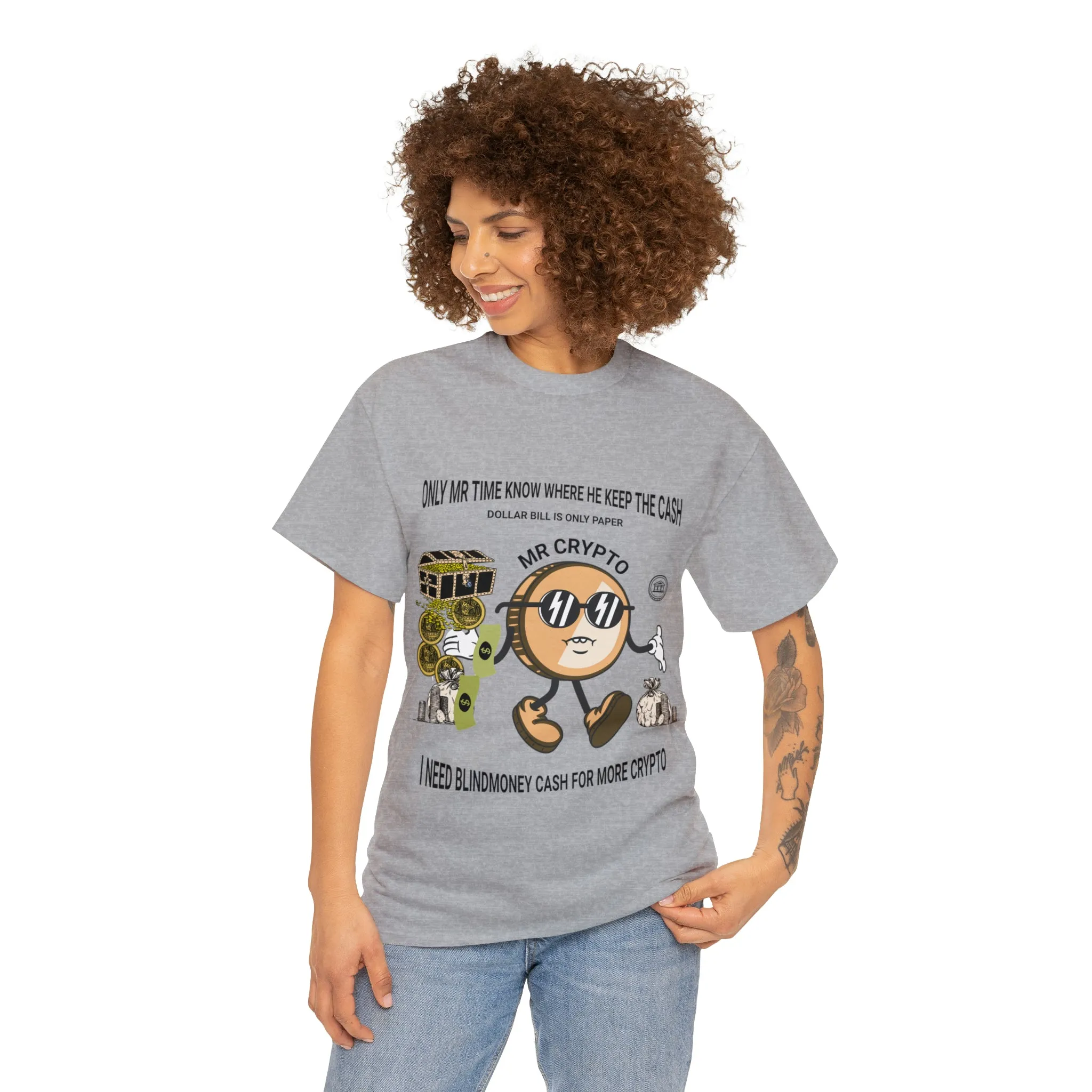 Unisex Heavy Cotton Tee  MR CRYPTO