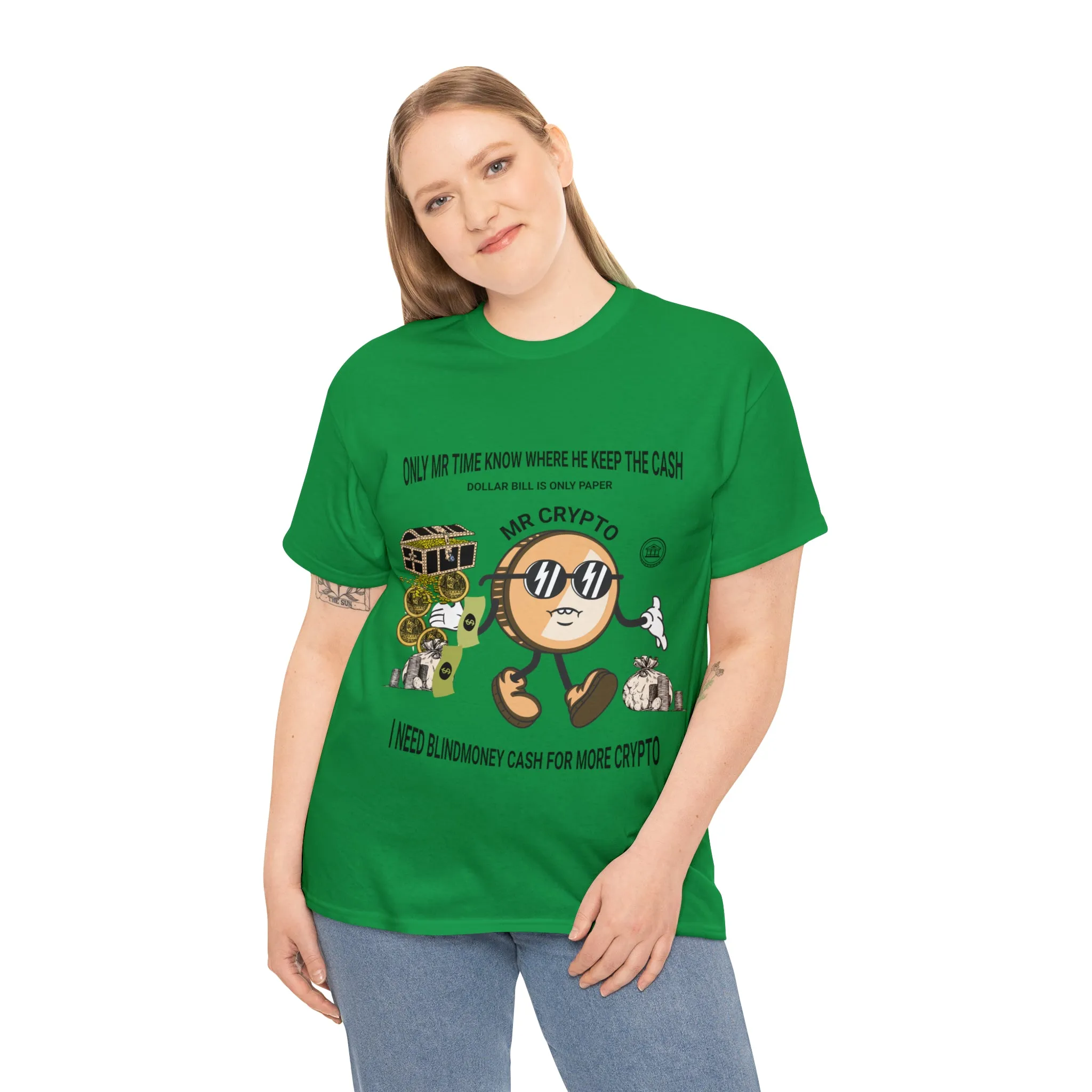 Unisex Heavy Cotton Tee  MR CRYPTO