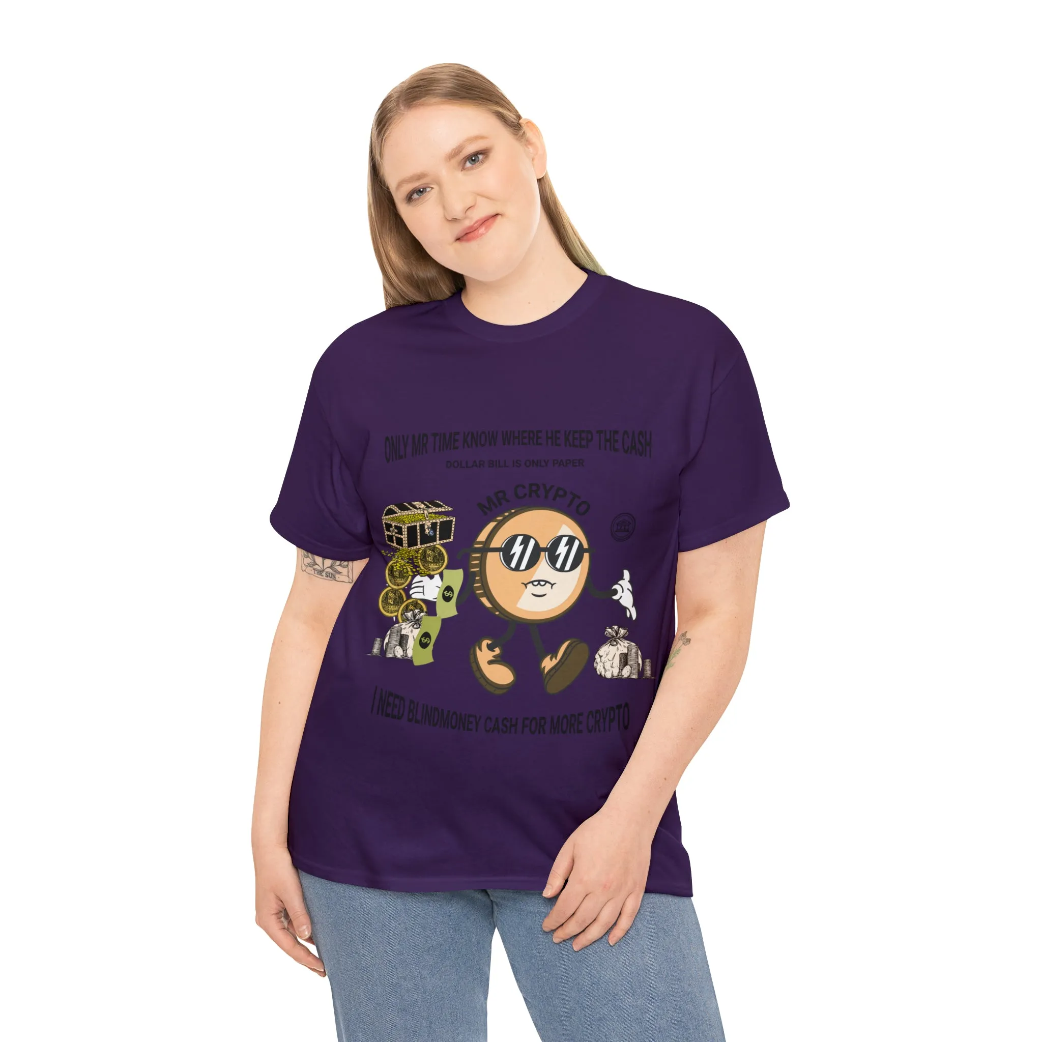 Unisex Heavy Cotton Tee  MR CRYPTO