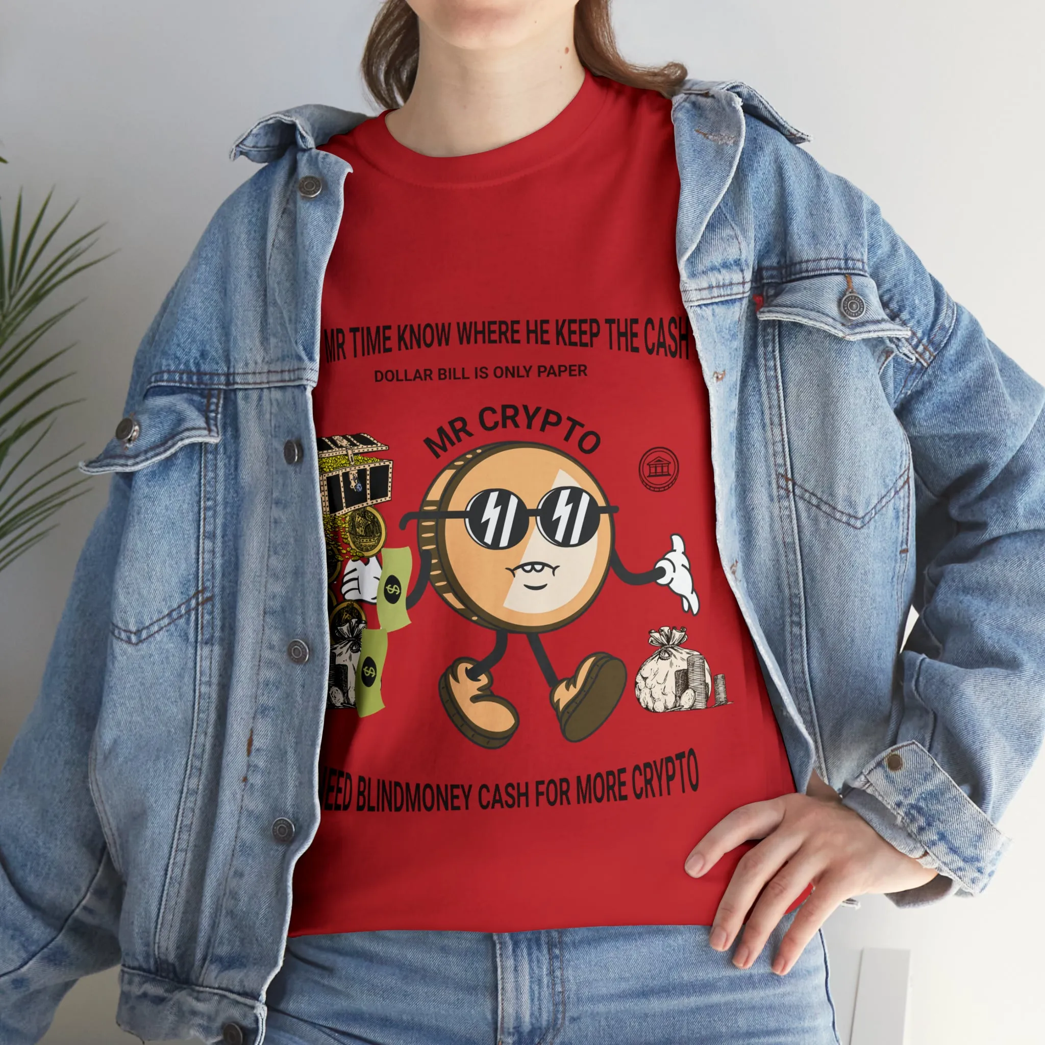 Unisex Heavy Cotton Tee  MR CRYPTO