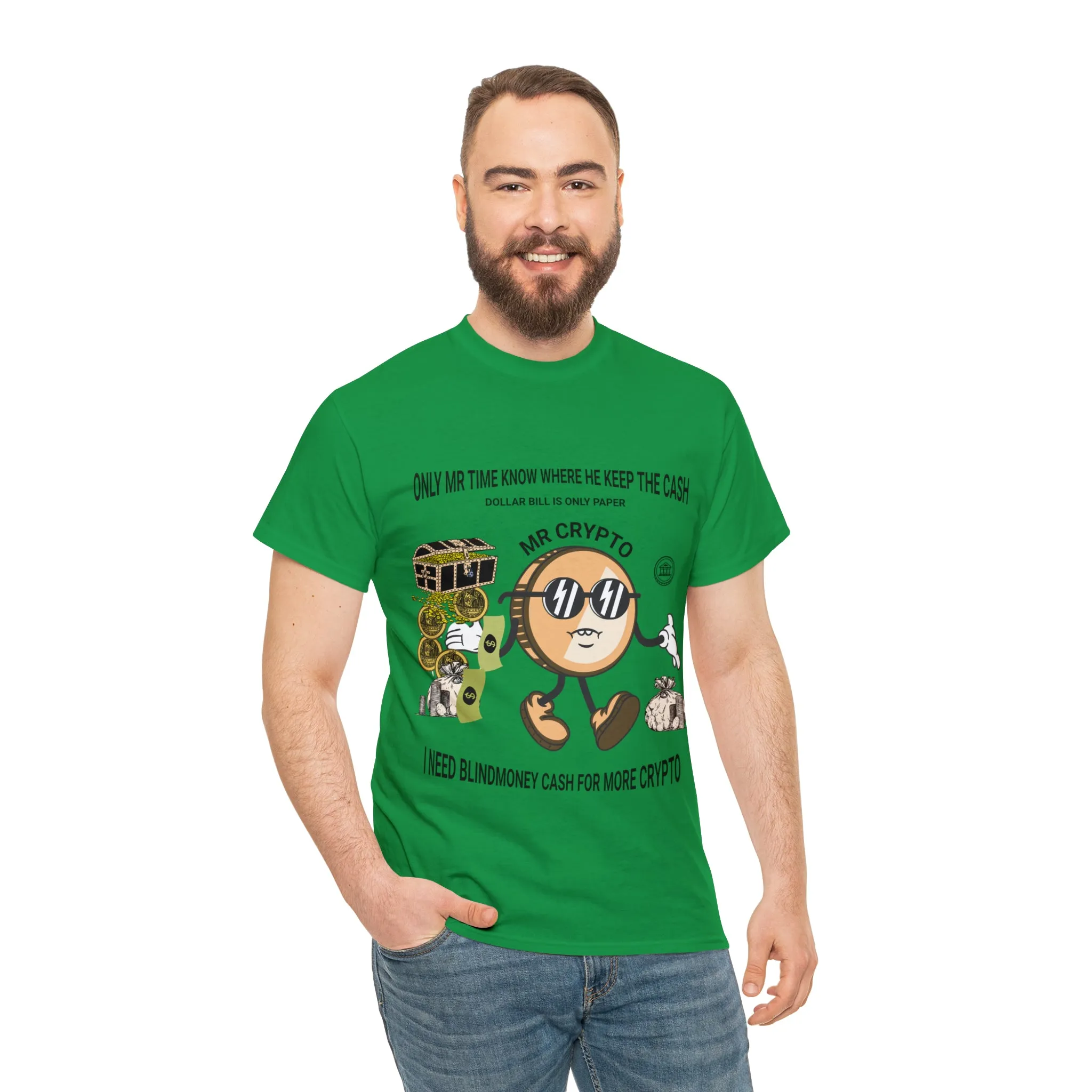 Unisex Heavy Cotton Tee  MR CRYPTO