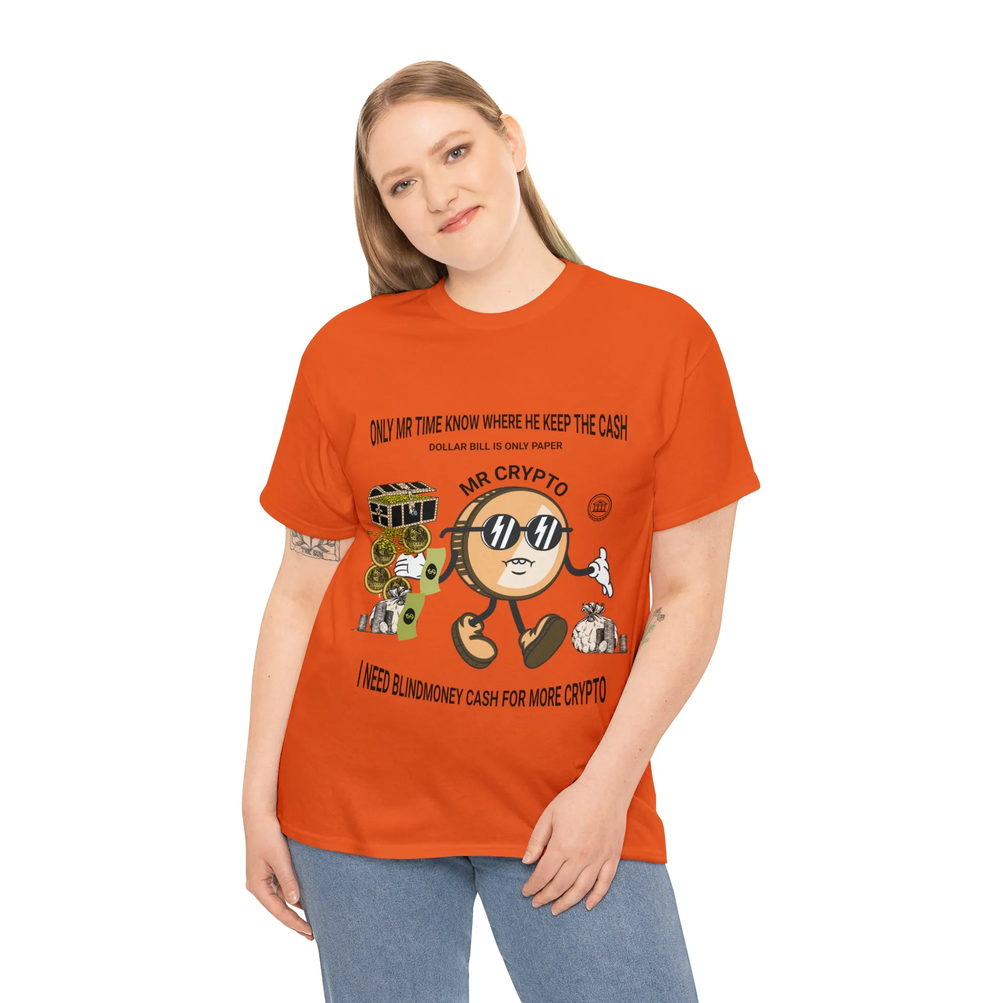 Unisex Heavy Cotton Tee  MR CRYPTO