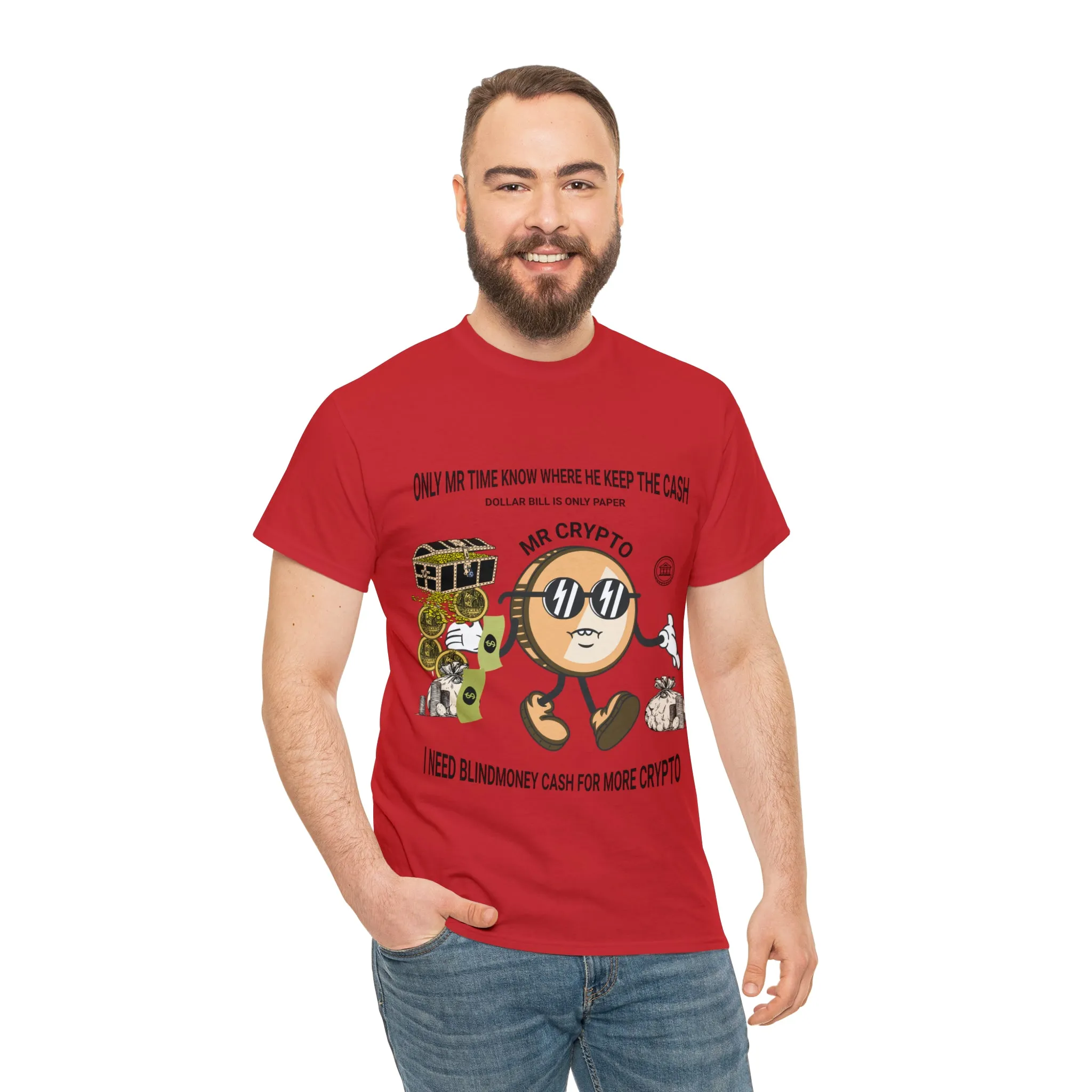 Unisex Heavy Cotton Tee  MR CRYPTO