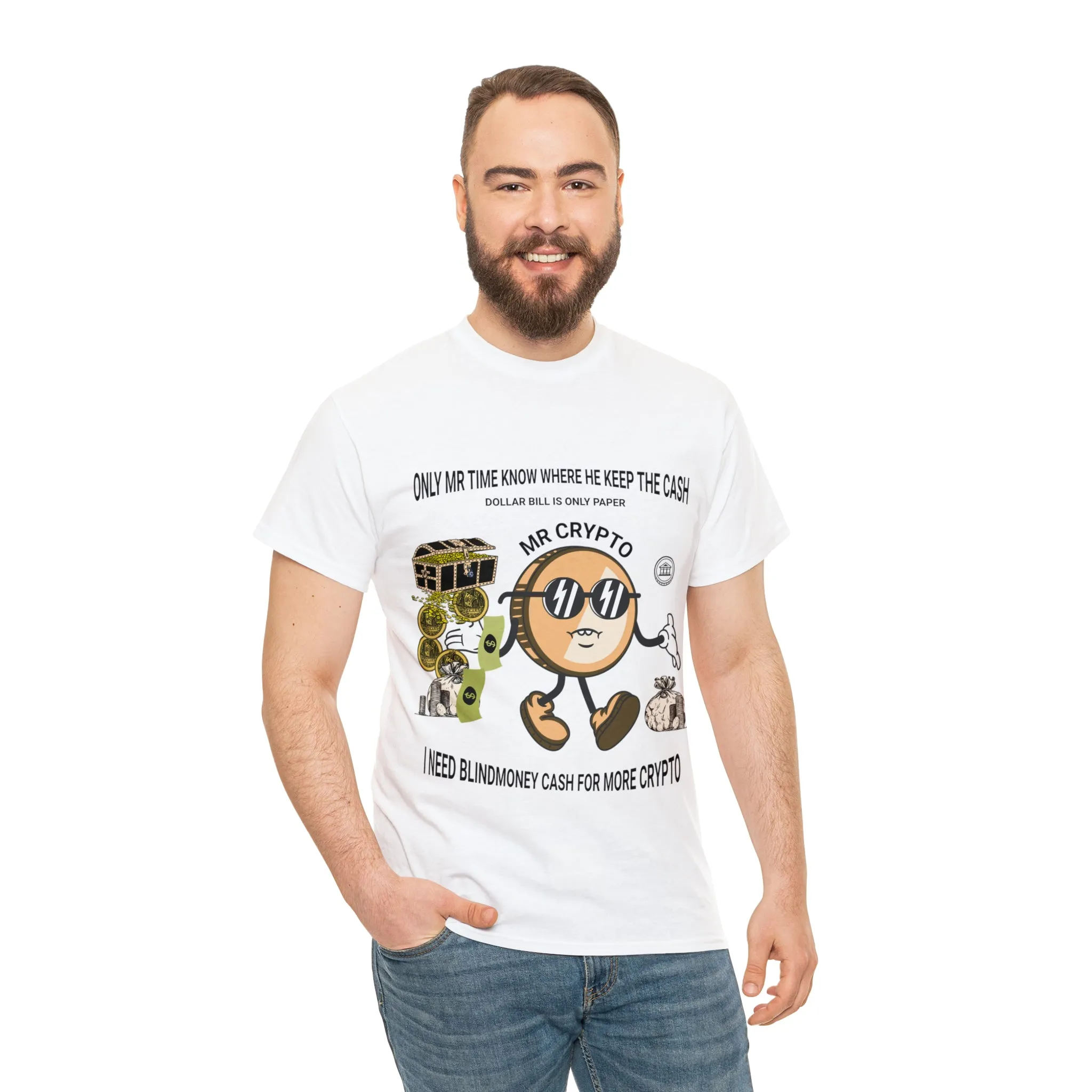 Unisex Heavy Cotton Tee  MR CRYPTO