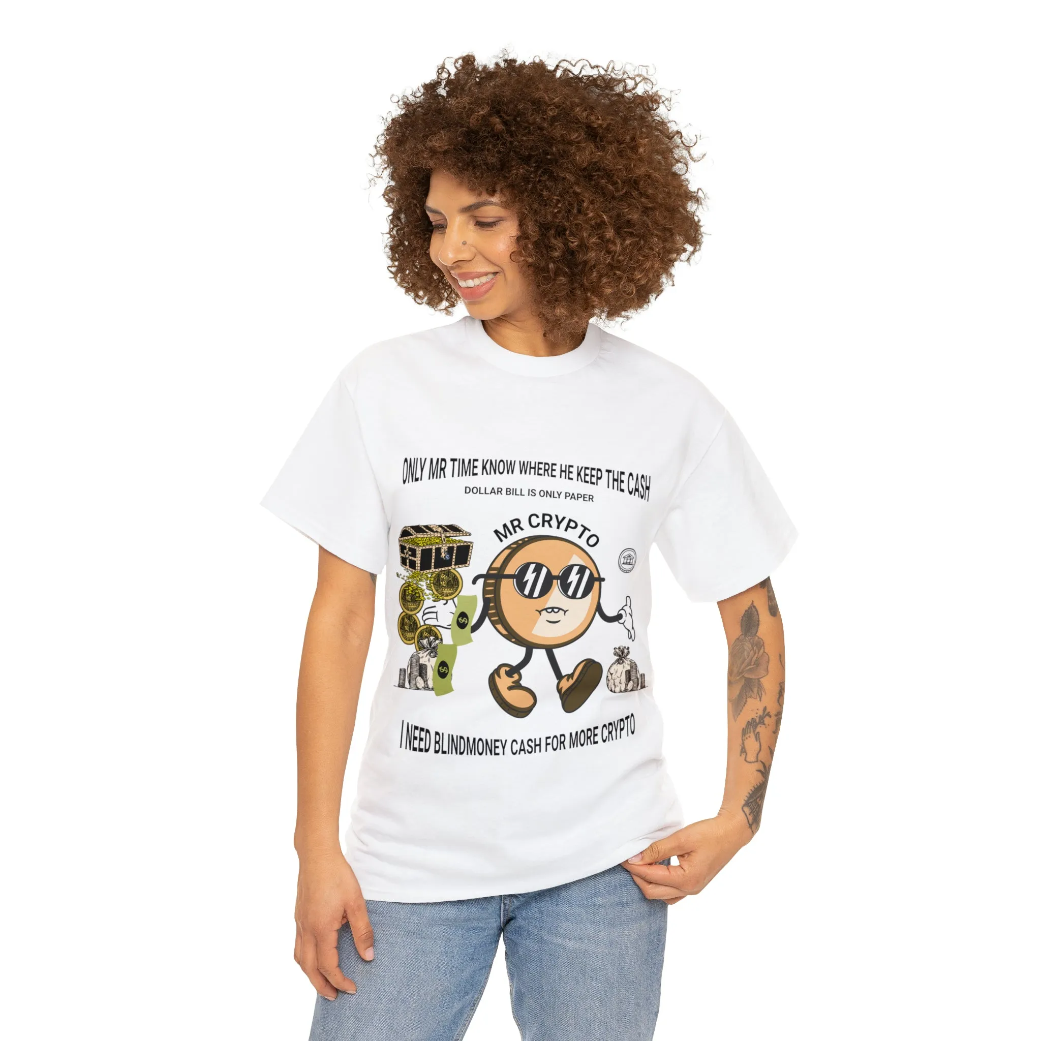 Unisex Heavy Cotton Tee  MR CRYPTO