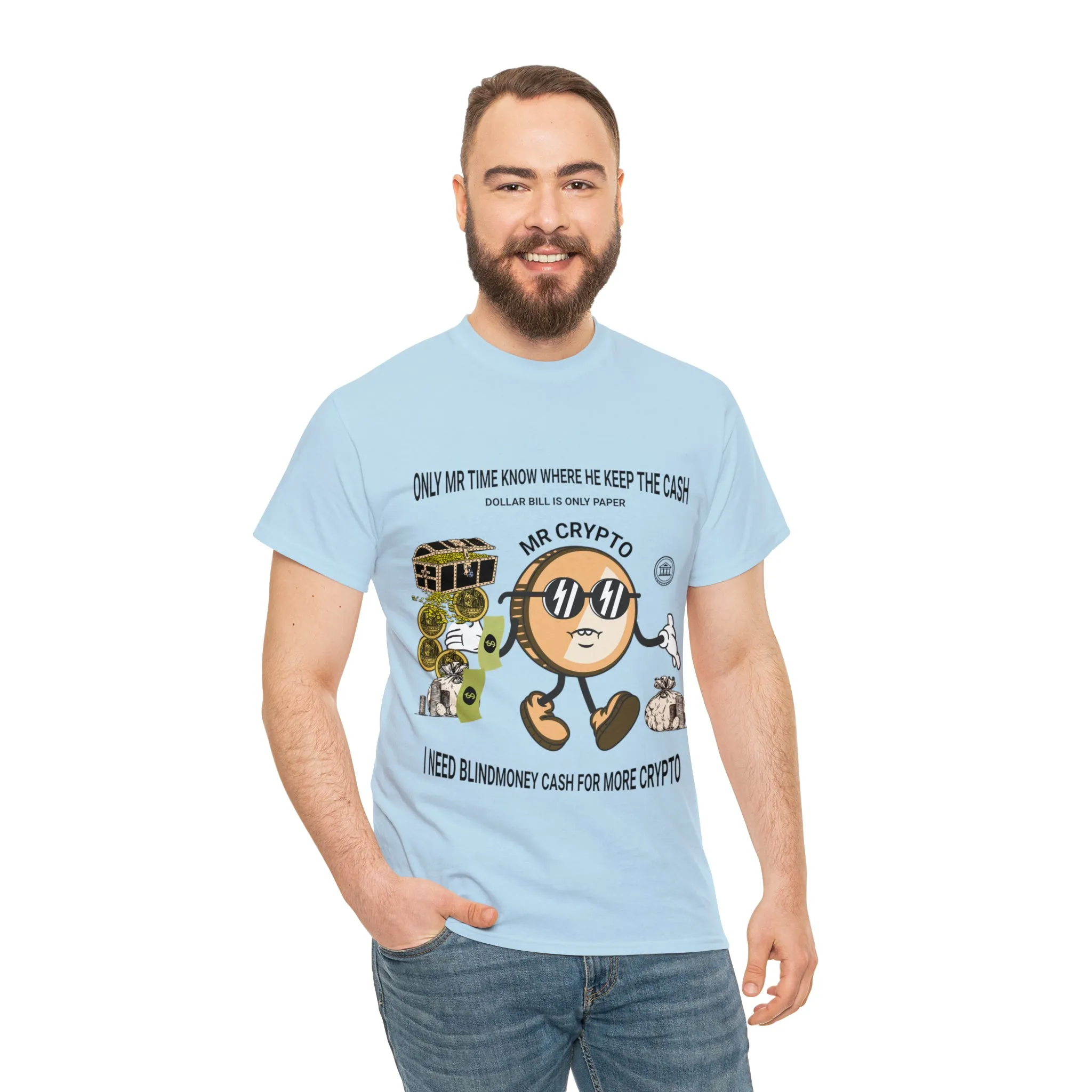 Unisex Heavy Cotton Tee  MR CRYPTO