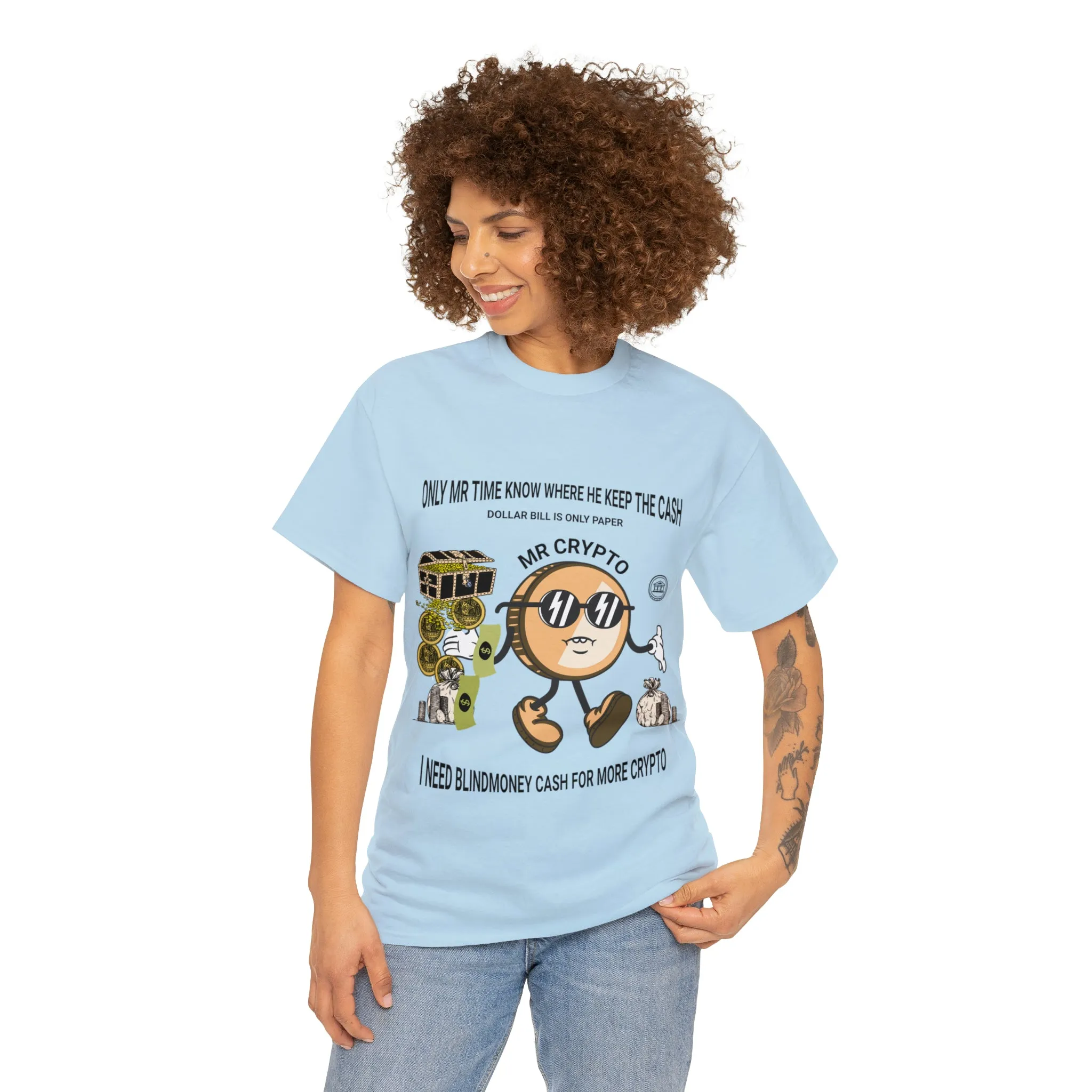 Unisex Heavy Cotton Tee  MR CRYPTO