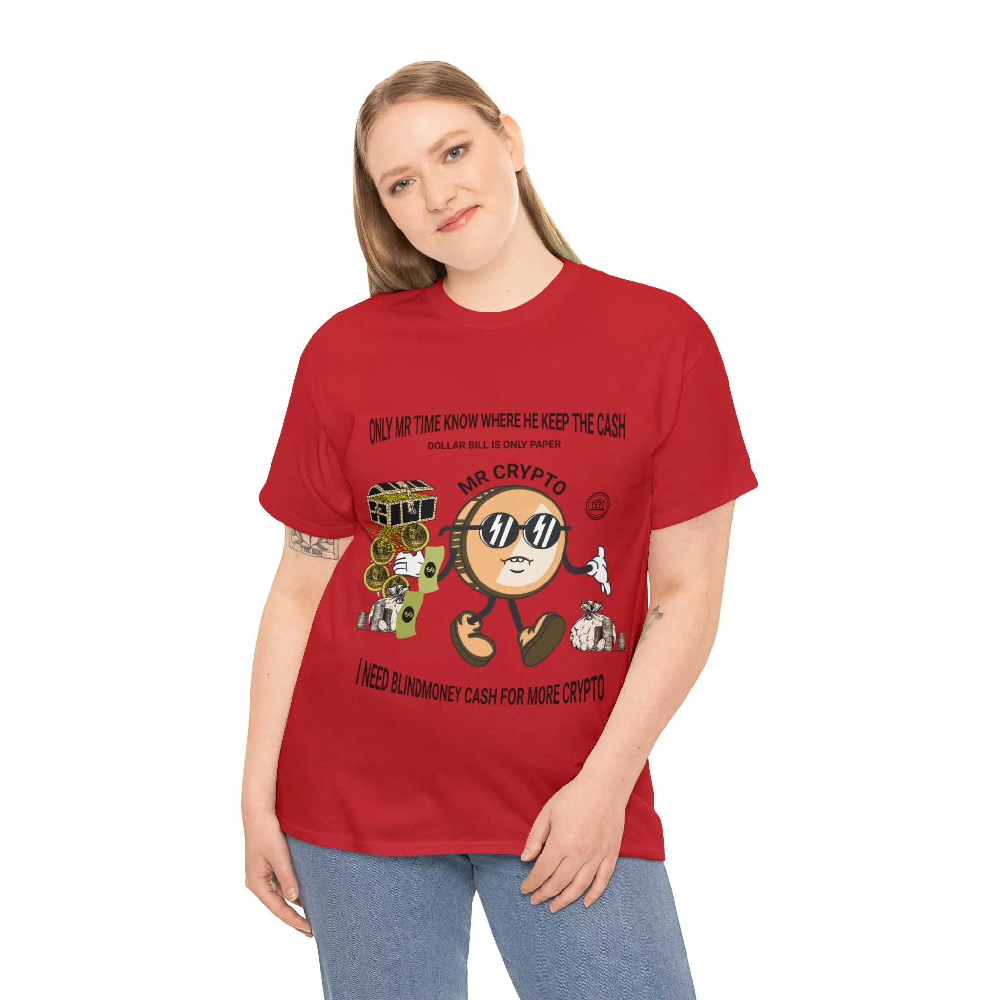 Unisex Heavy Cotton Tee  MR CRYPTO