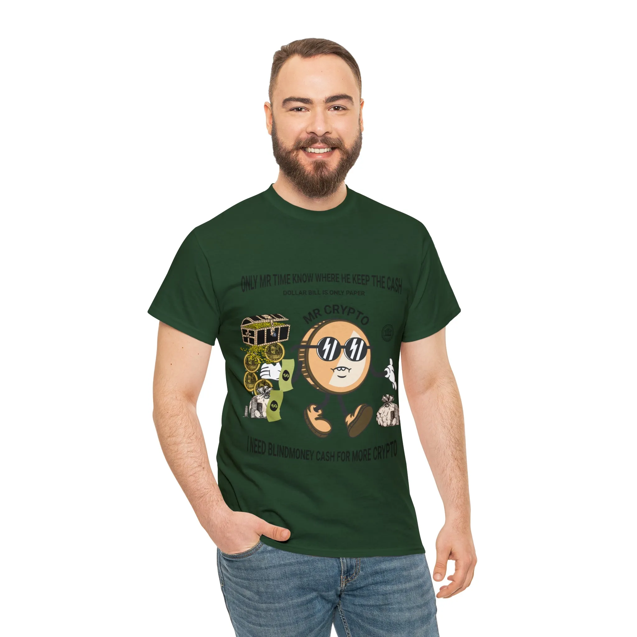 Unisex Heavy Cotton Tee  MR CRYPTO