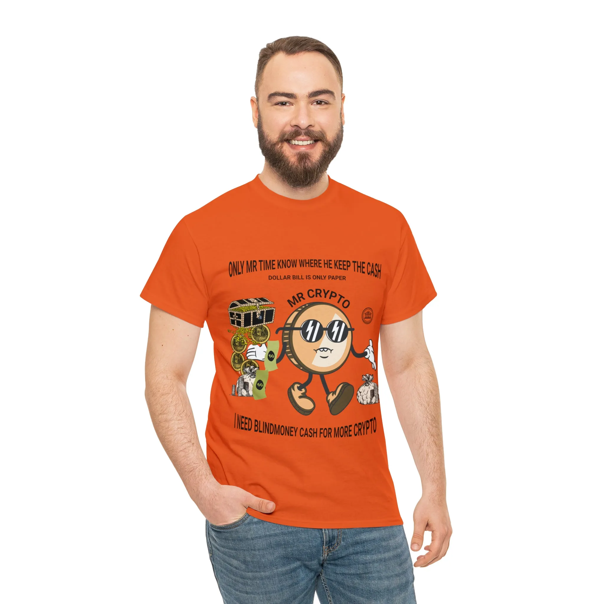Unisex Heavy Cotton Tee  MR CRYPTO