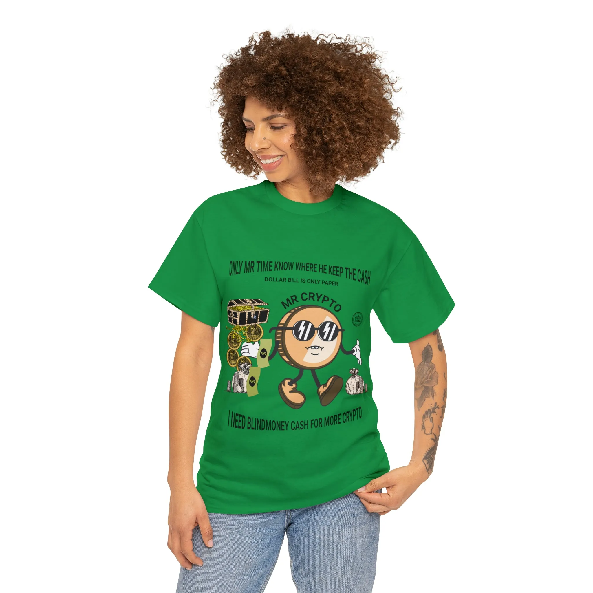 Unisex Heavy Cotton Tee  MR CRYPTO