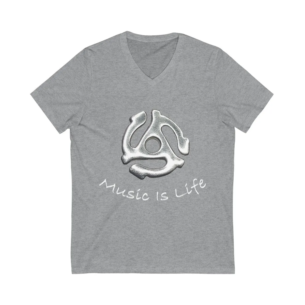 Unisex Jersey Short Sleeve V-Neck Tee