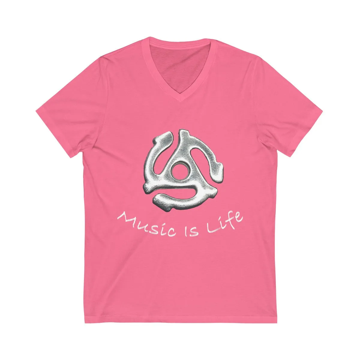 Unisex Jersey Short Sleeve V-Neck Tee
