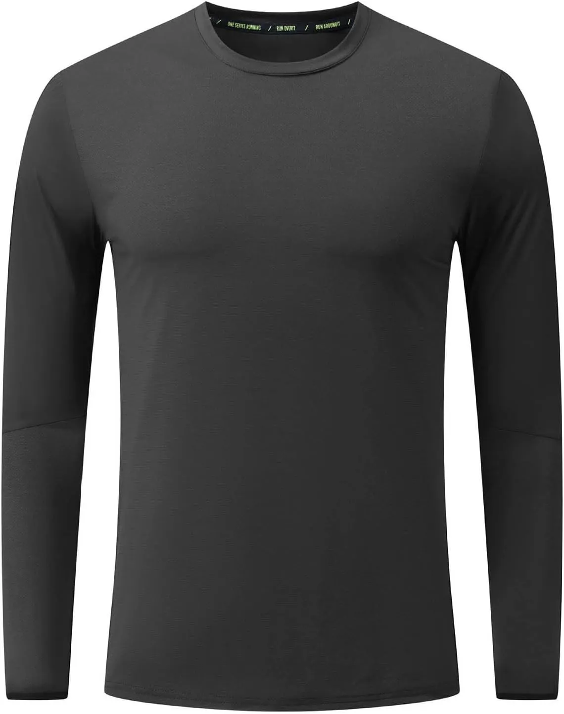 UPF 50  Mens Swim Shirts, Long Sleeve Sun Protection Fishing Rash Guard, Quick Dry UV Hiking T Shirt with Thumbhole