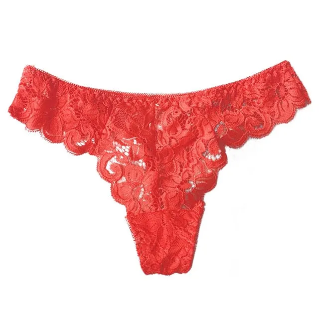 VDOGRIR Sexy Women Lace Panties Underwear Seamless Thongs G-String Solid Female Fashion Briefs Low Rise Lady Lingerie Underpants