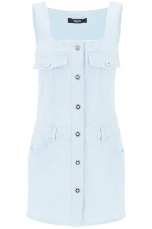 Versace "Medusa Mini Denim Dress