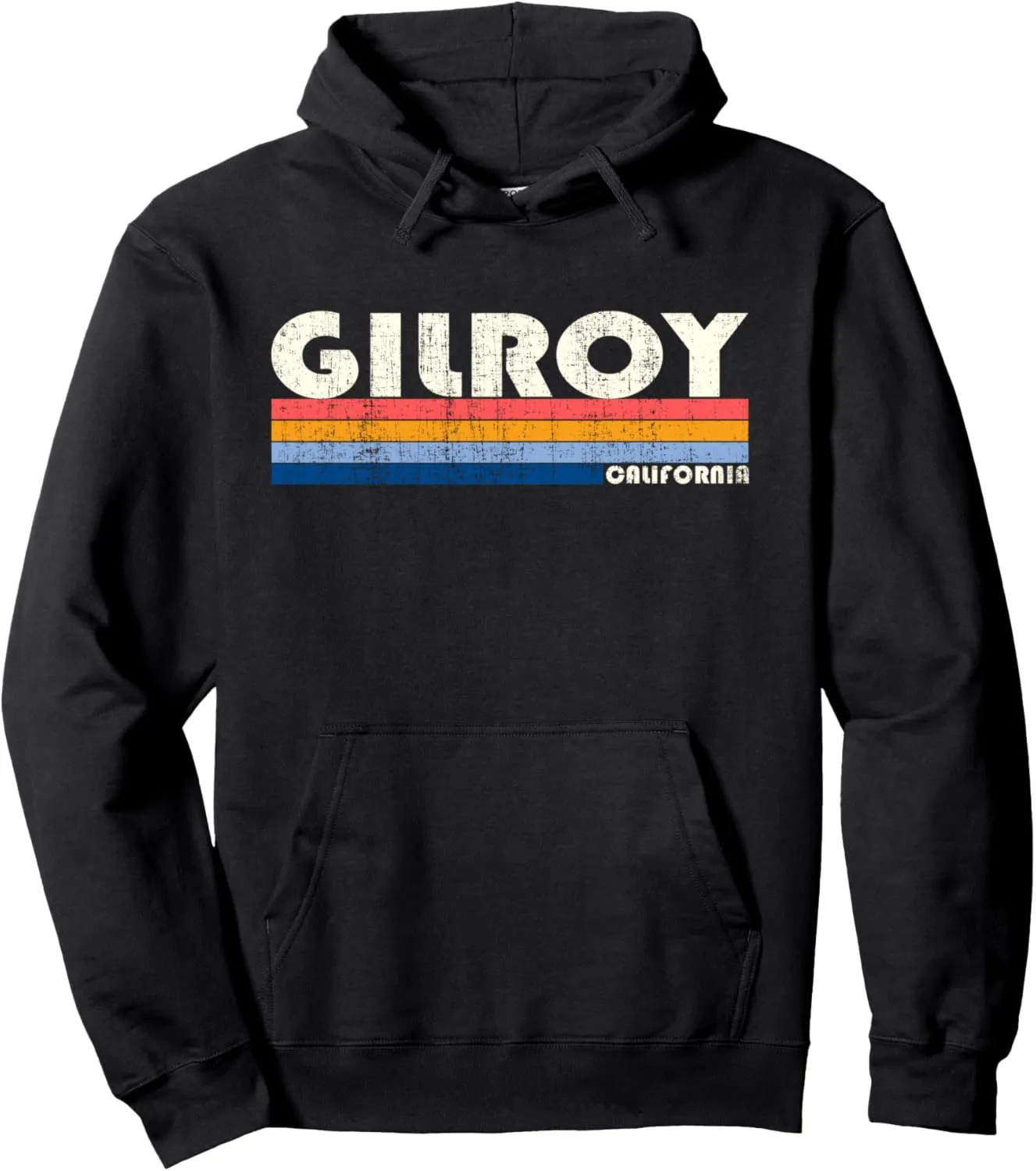 Vintage 70s 80s Style Gilroy CA Hoodie