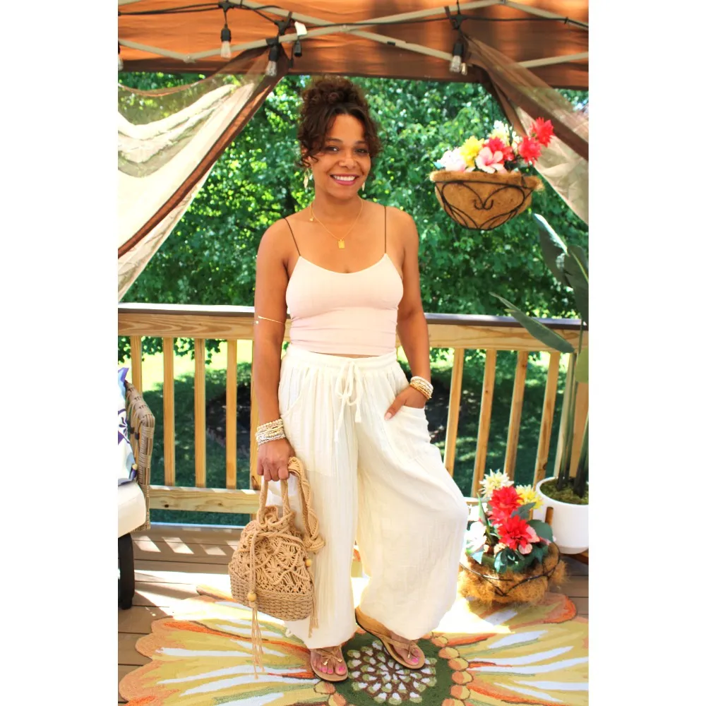 Vintage Apricot Skinny Crop Top