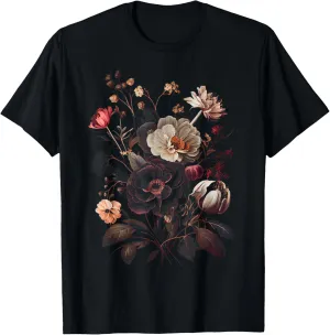 Vintage Flowers Bohemian Style Graphic Tees for Men Women T-Shirt