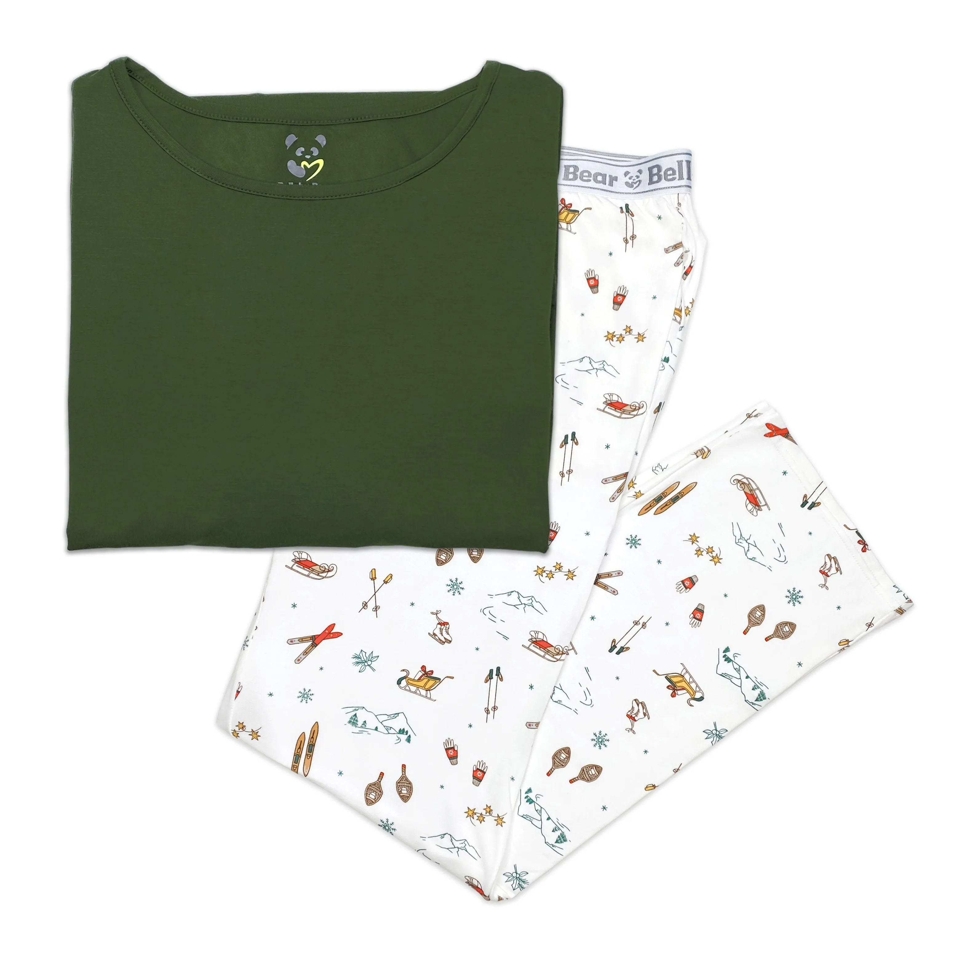 Vintage Holiday Bamboo Men's Pajama Set