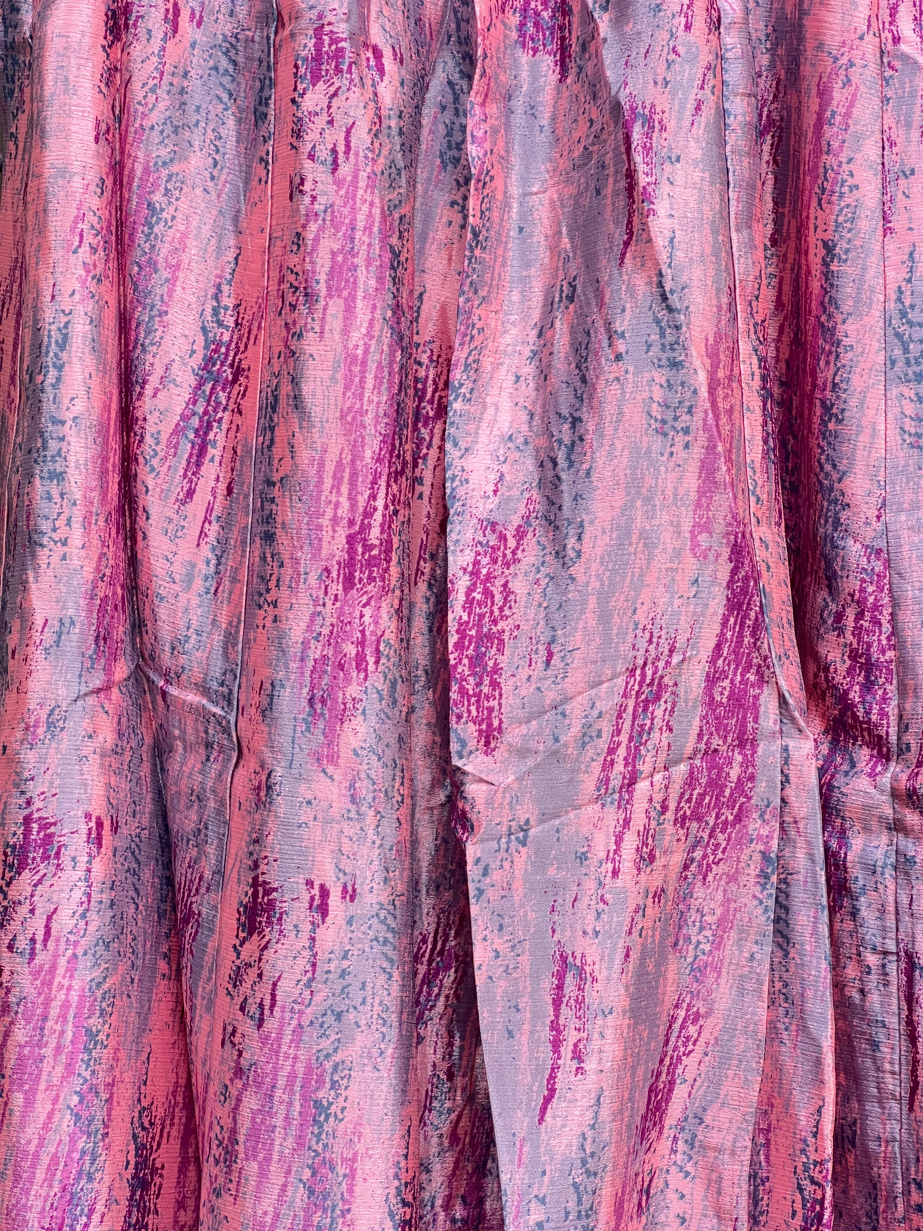 Vintage Silk Pleated Top Skirt - W