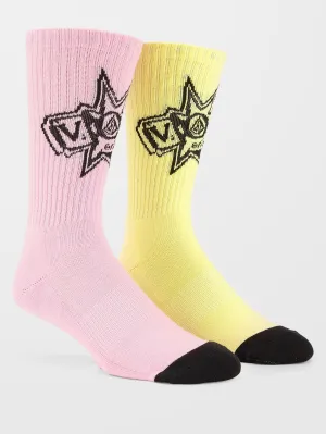 Volcom Ent Socks - REEF PINK