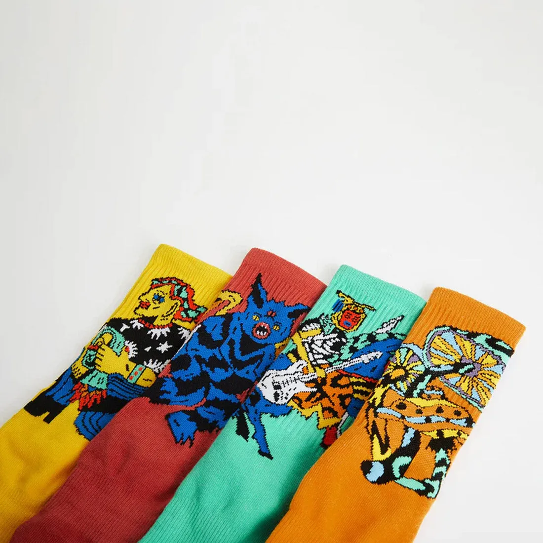 VOLCOM Featured Artist Bob Mollema Sock (4 Pieces) - Mint
