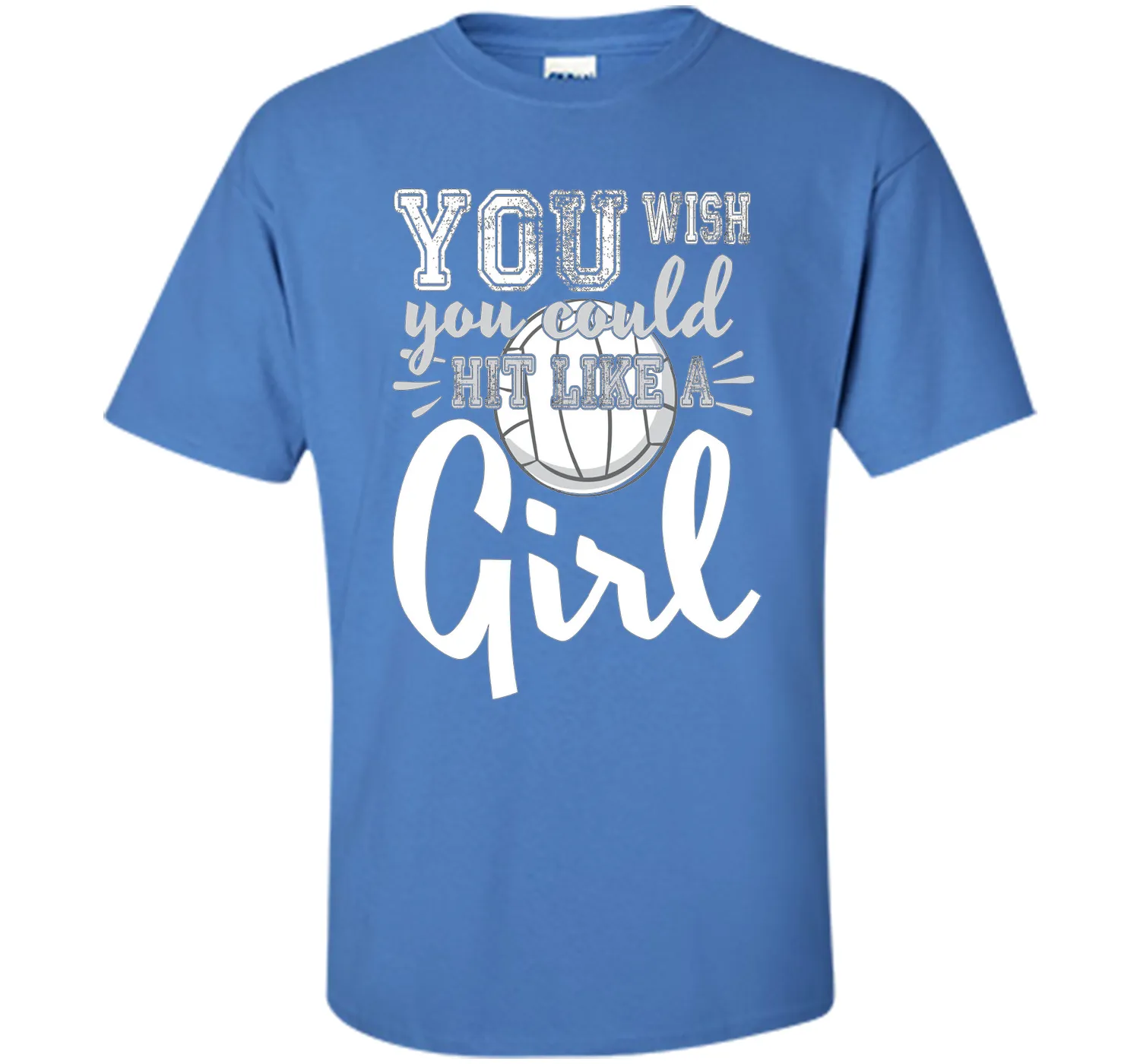 Volleyball Shirts With Sayings-You Wish You Hit Like A Girl