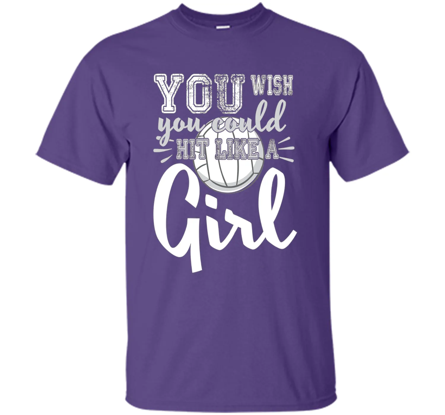 Volleyball Shirts With Sayings-You Wish You Hit Like A Girl