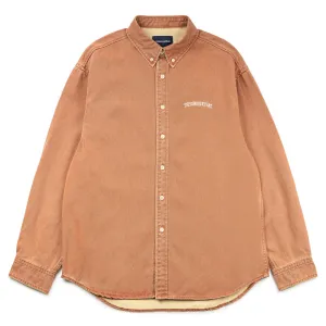 Washed Denim L/S Shirt | Orange