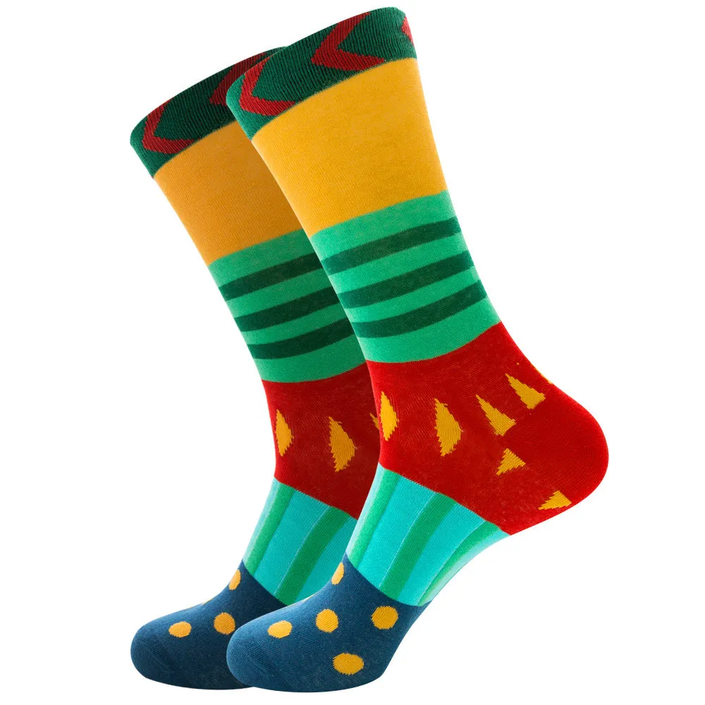 Wave Series Cotton Socks 1 Pair Set