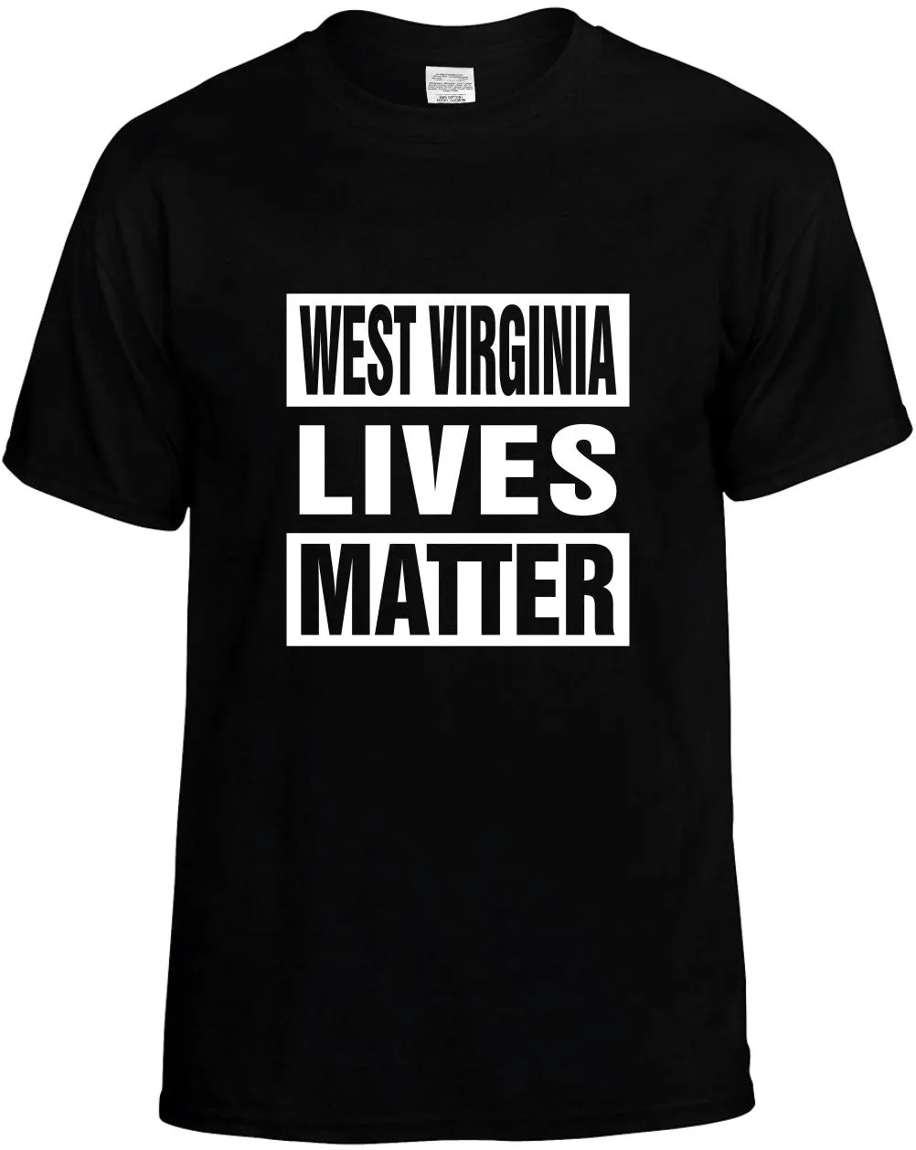 West Virginia Lives Matter Unisex T-Shirt Novelty Graphic Tee Shirt