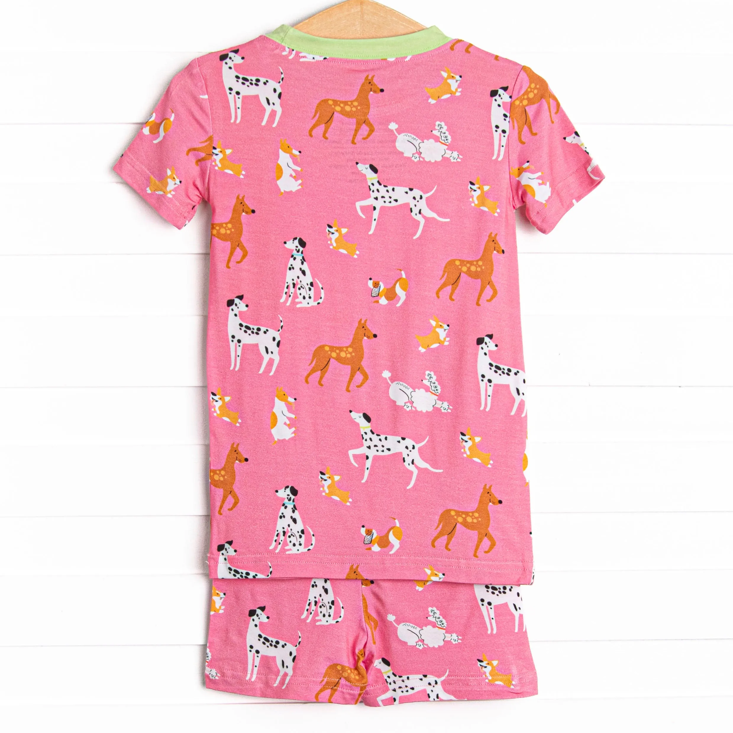 Westminster Wags Bamboo Pajama Short Set, Pink