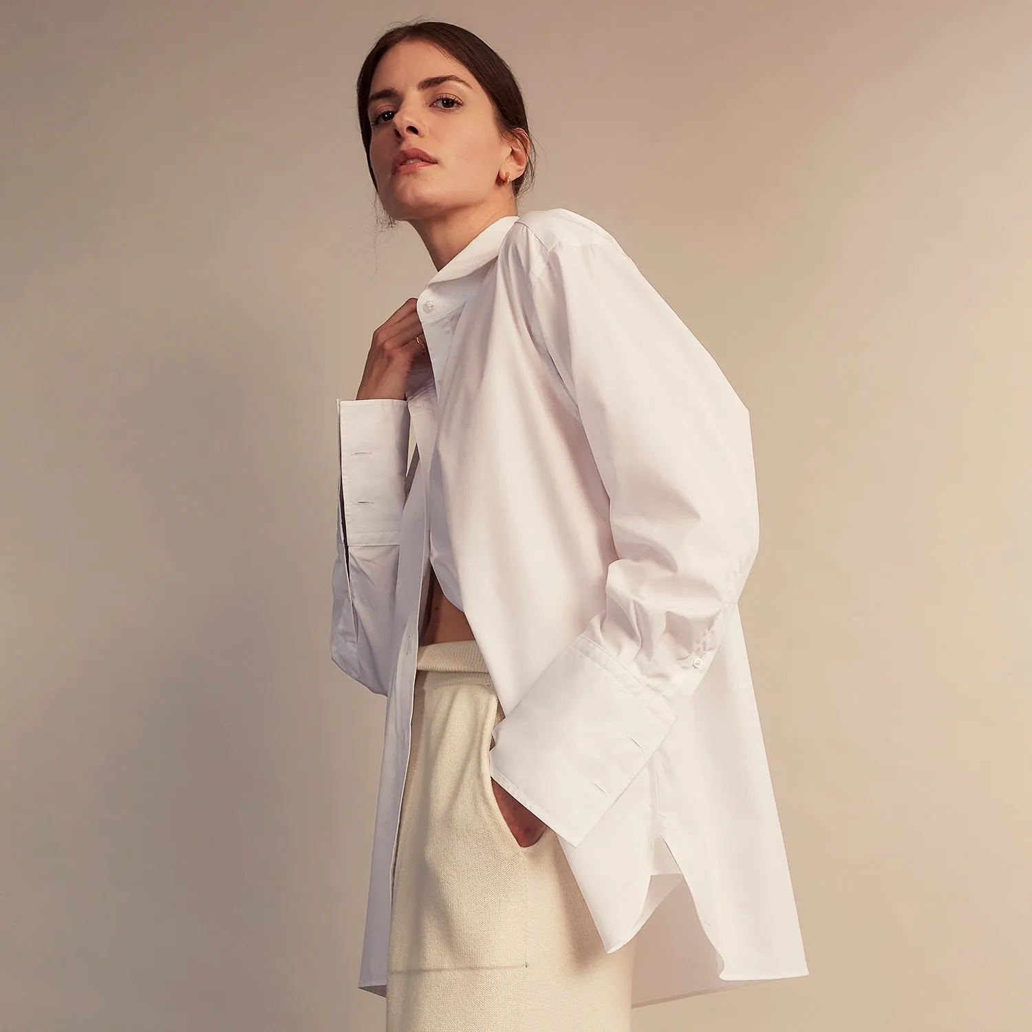 White Cotton Marlene Shirt
