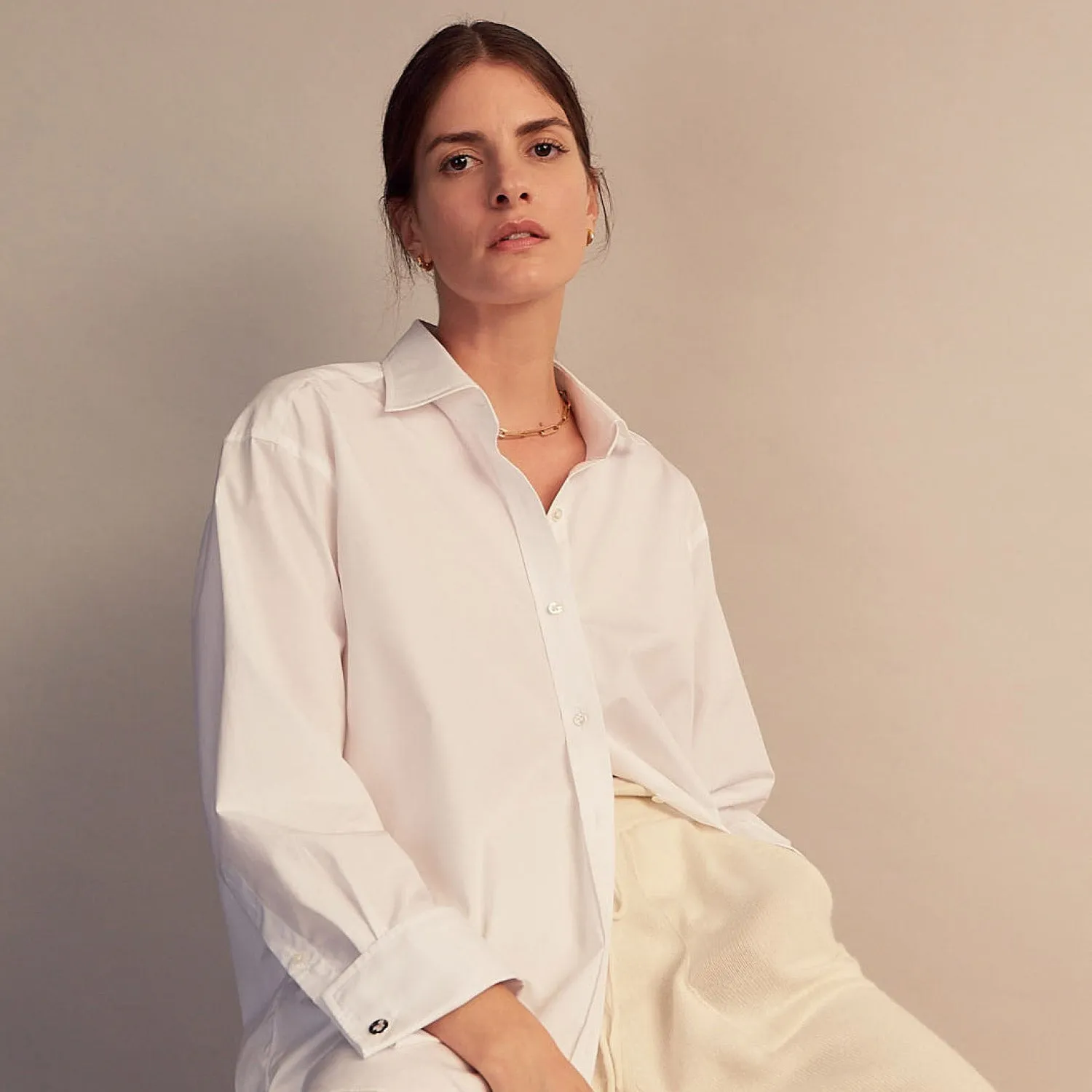 White Cotton Marlene Shirt