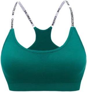 White Sports Bra Sports Bras Padded Seamless High Impact Support for Yoga Workout Fitness