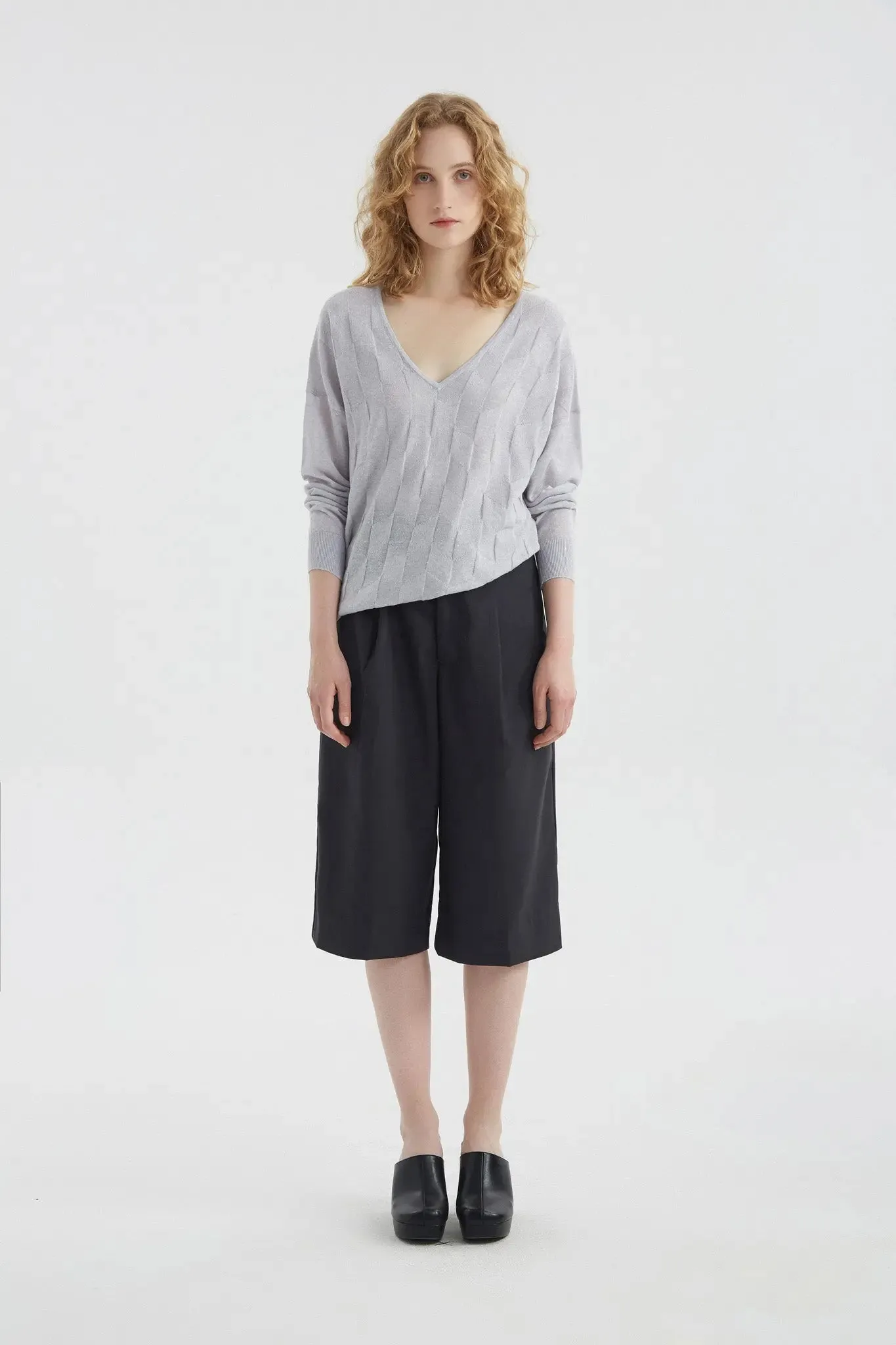 Wide Leg Capris Pants