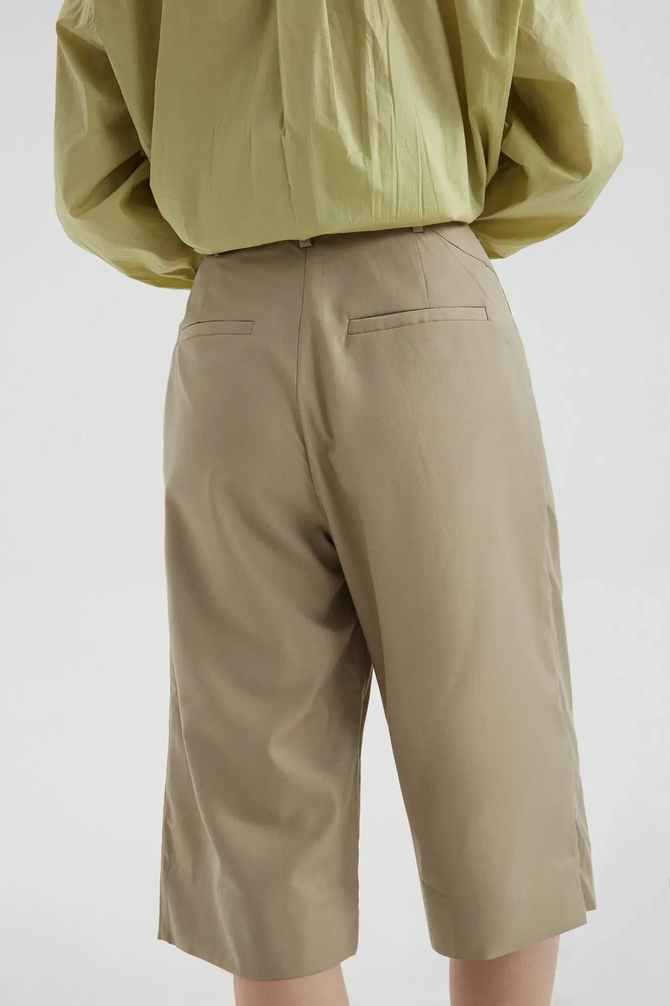 Wide Leg Capris Pants