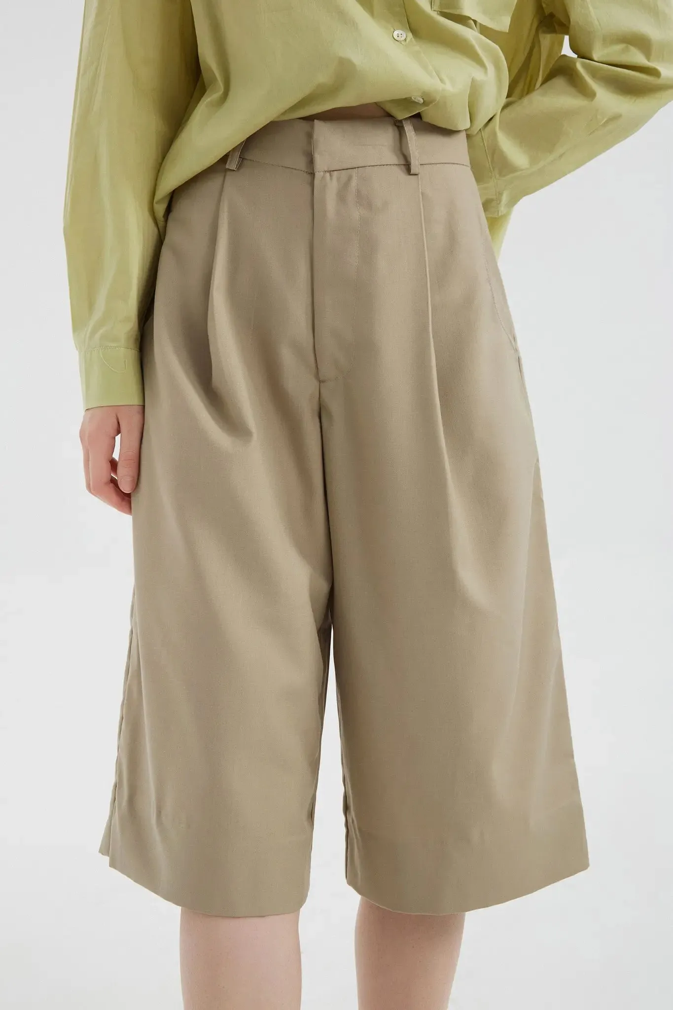 Wide Leg Capris Pants