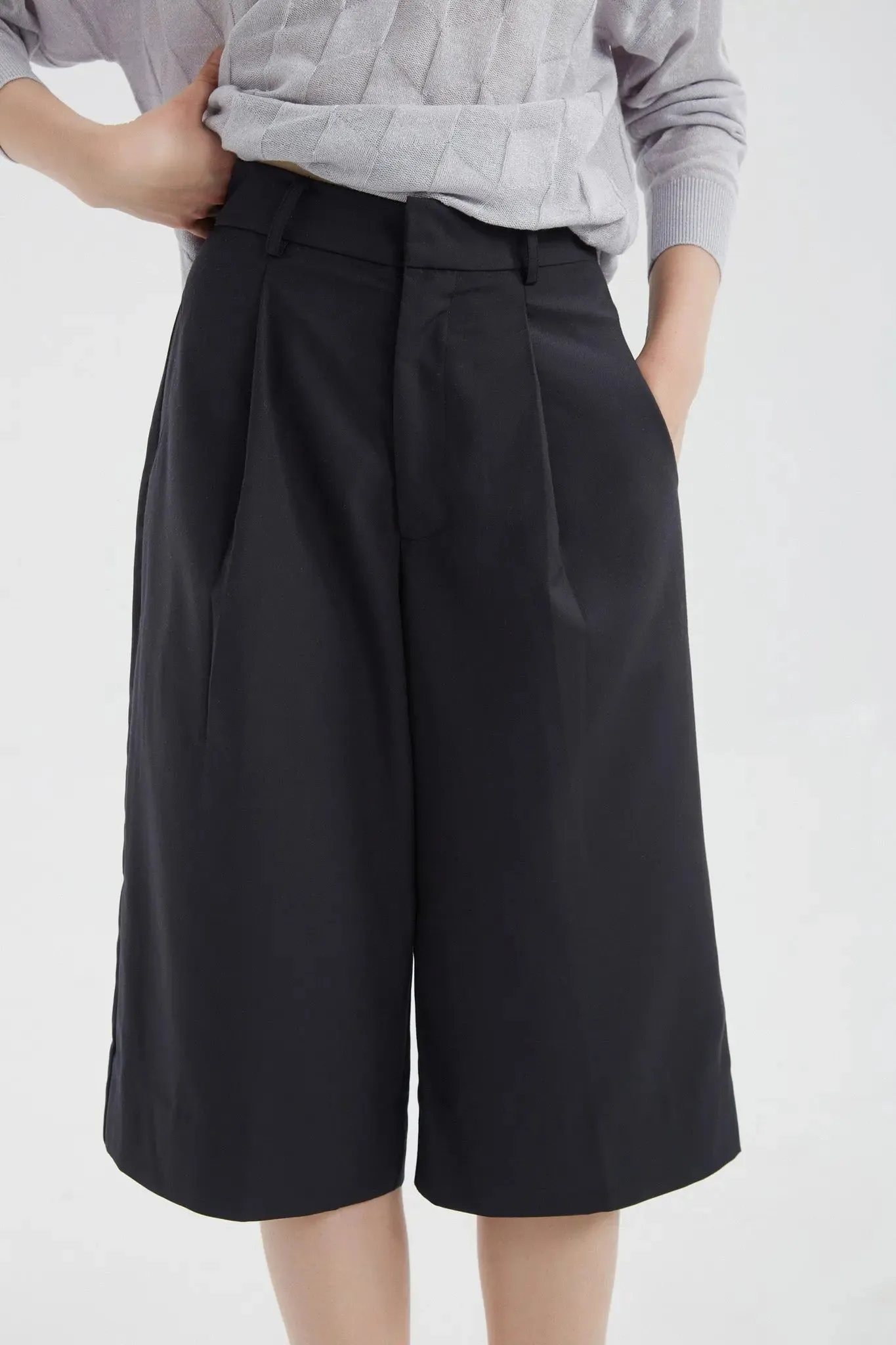 Wide Leg Capris Pants