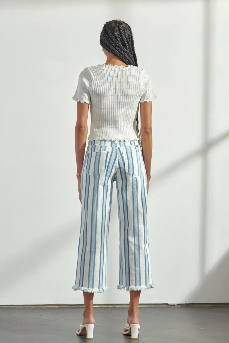 Wide Leg Denim - Ankle Length
